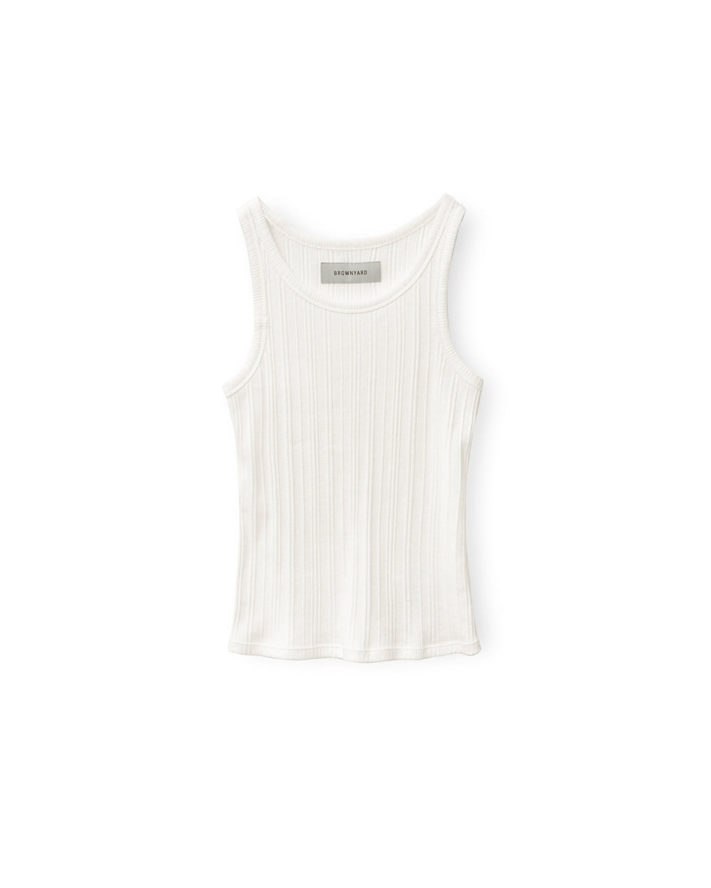 Brownyard - Ribbed Sleeveless Top (Ivory) product image 3 | TRAB K-Fashion Australia