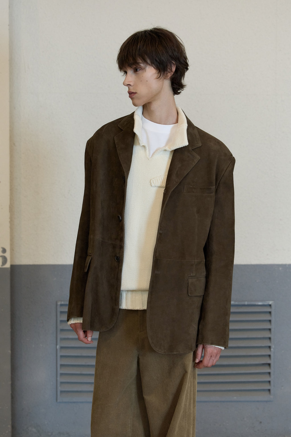 STU - Goat Suede Blazer Brown (OC) product image 7 | TRAB K-Fashion Australia