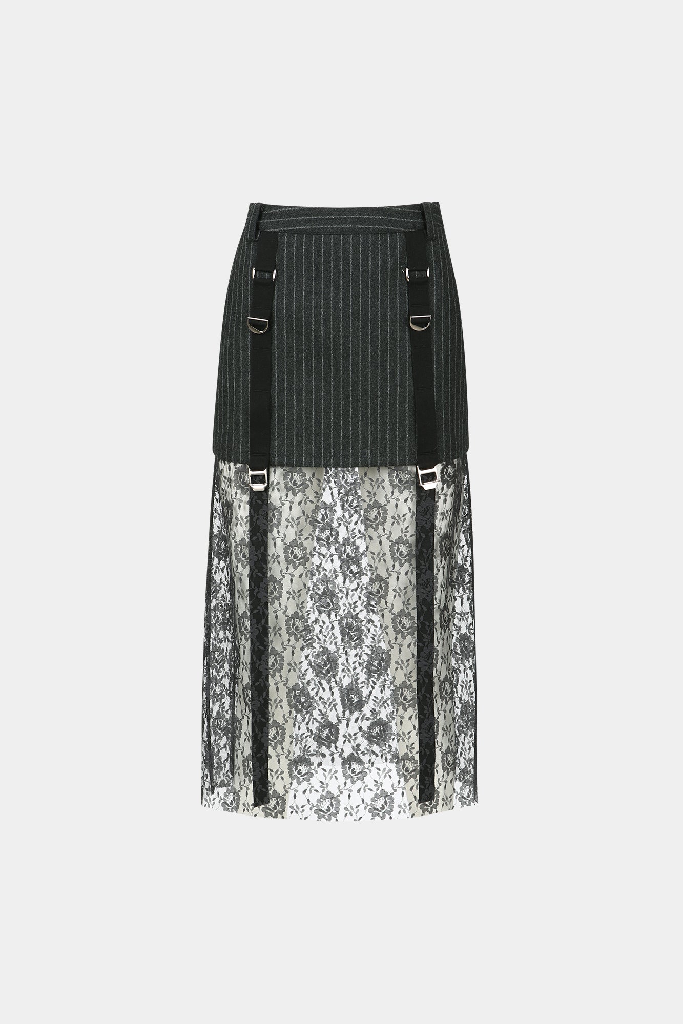 Andersson Bell - Parachute Gear Wool Skirt (Grey) product image 5 | TRAB K-Fashion Australia