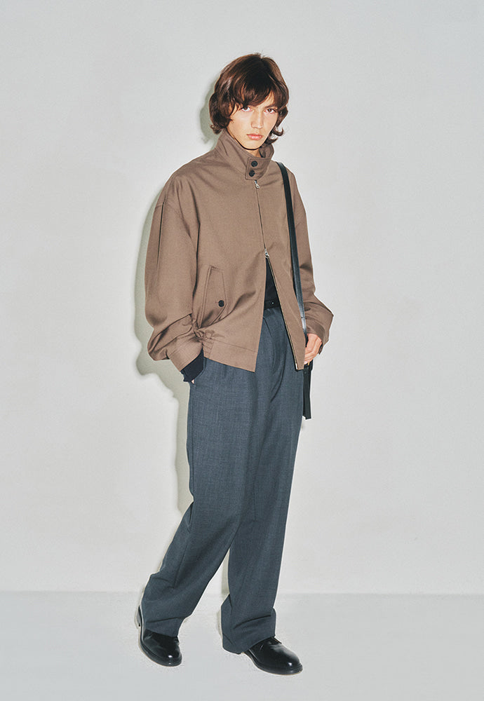 Tonywack - Tropical Wool Harrington Jacket (Dark Olive) product image 3 | TRAB K-Fashion Australia