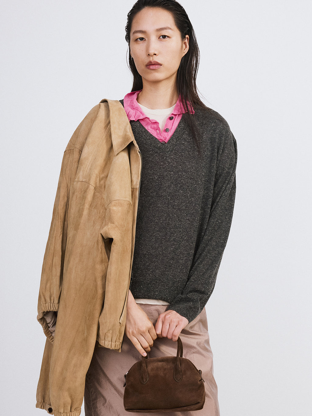 Recto - Suede Harrington Jumper (Desert) product image 4 | TRAB K-Fashion Australia