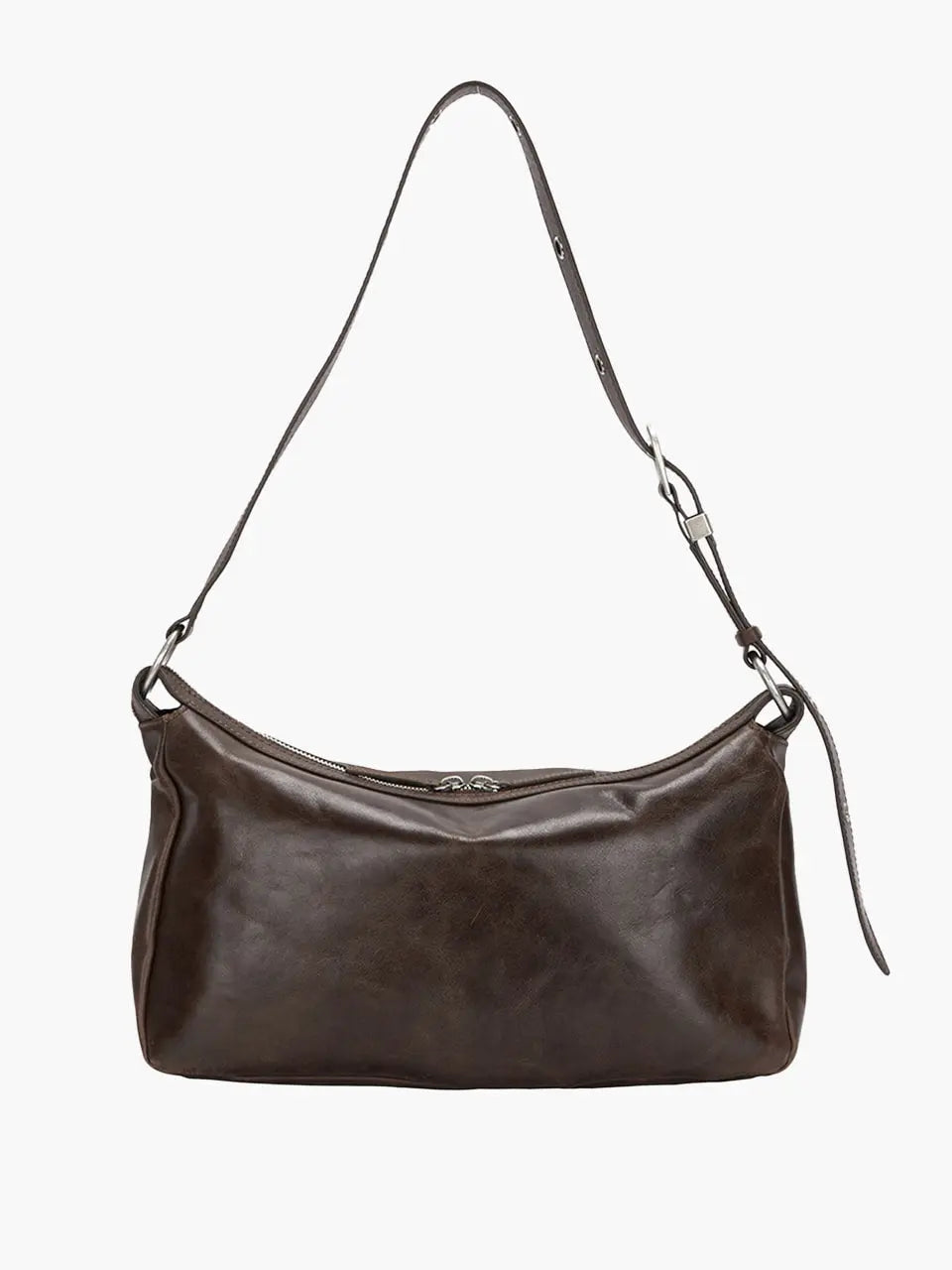 Marge Sherwood - Outpocket Hobo (Washed Brown Pull-Up) product image 2 | TRAB K-Fashion Australia