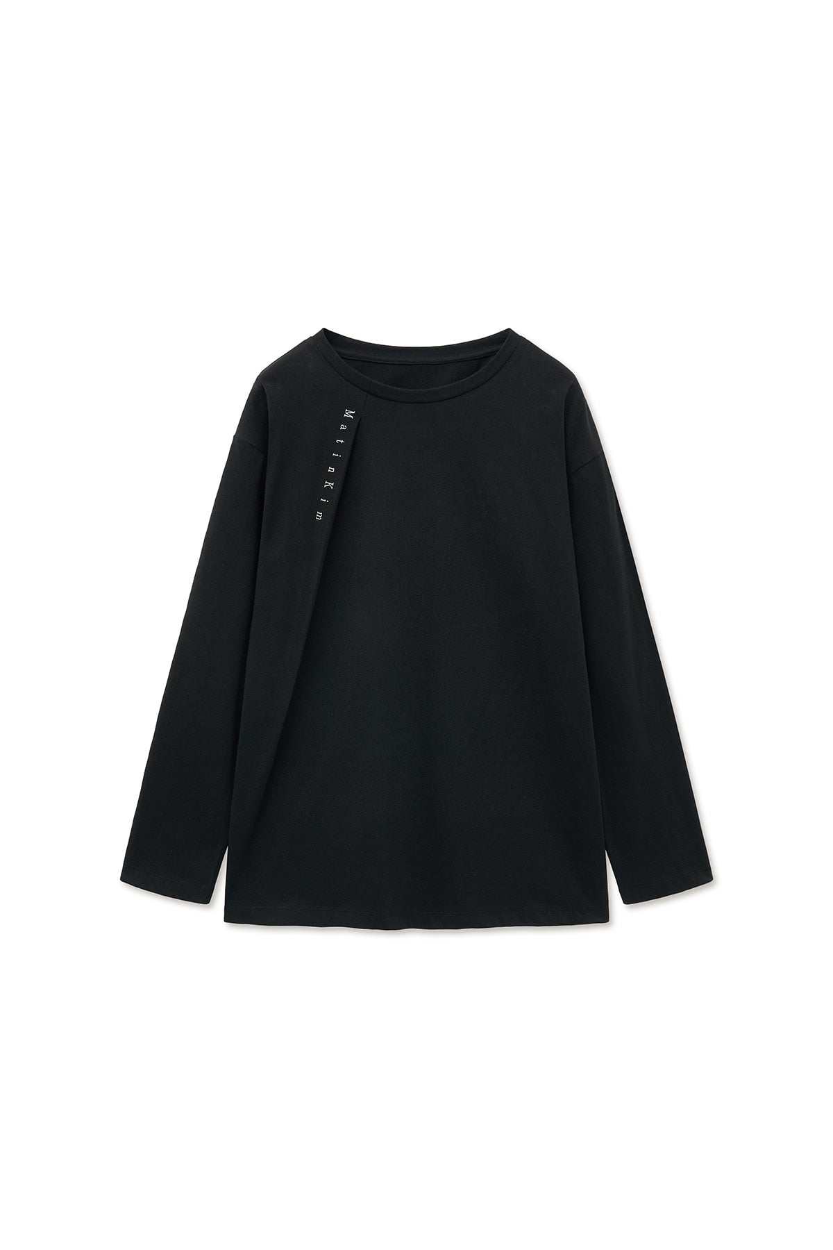 Matin Kim - Tuck Point Long Sleeve Top (Black) product image 1 | TRAB K-Fashion Australia