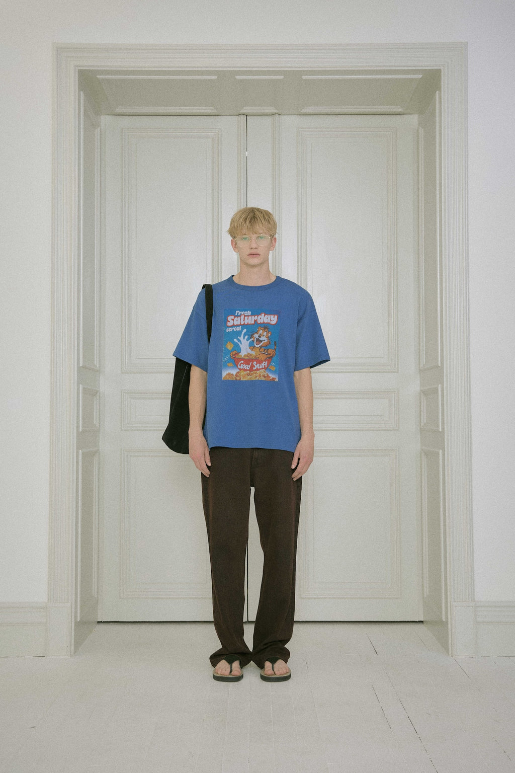 Stu - Straight Denim Pants (Brown) product image 1 | TRAB K-Fashion Australia