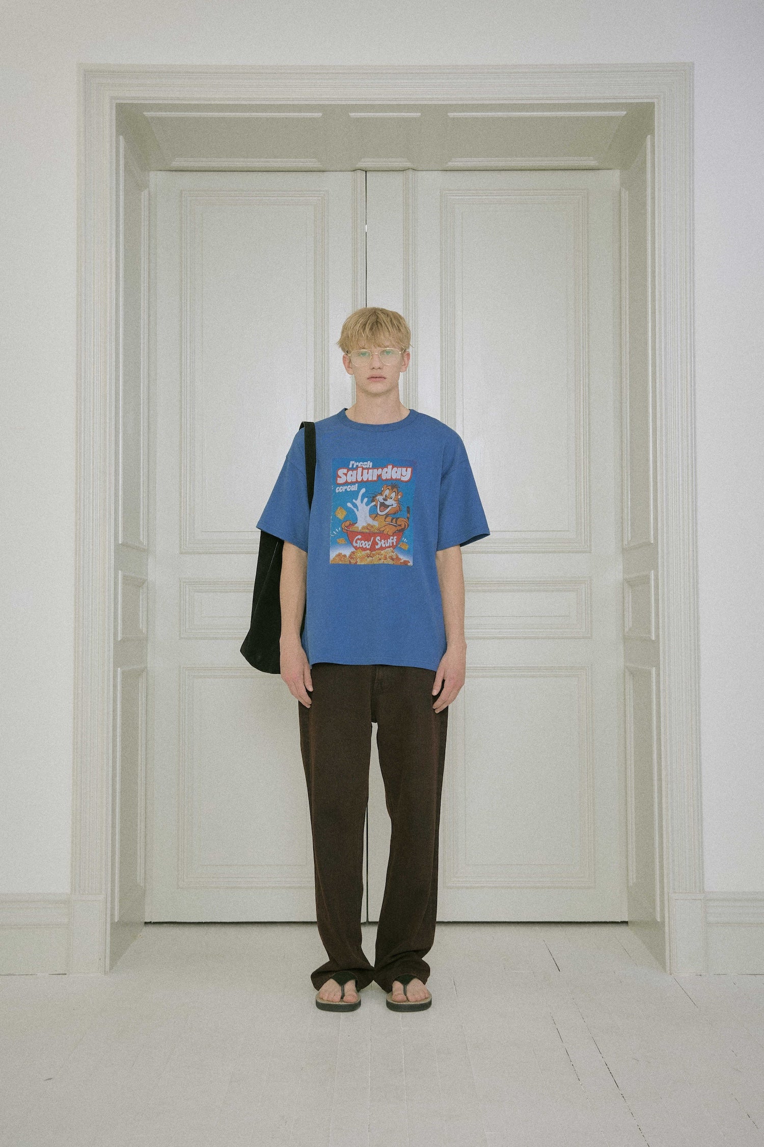 Stu - Straight Denim Pants (Brown) product image 1 | TRAB K-Fashion Australia