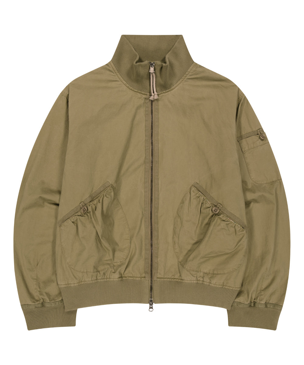 Coyseio - Dusty Cotton Bomber Jacket (Beige) product image 15 | TRAB K-Fashion Australia