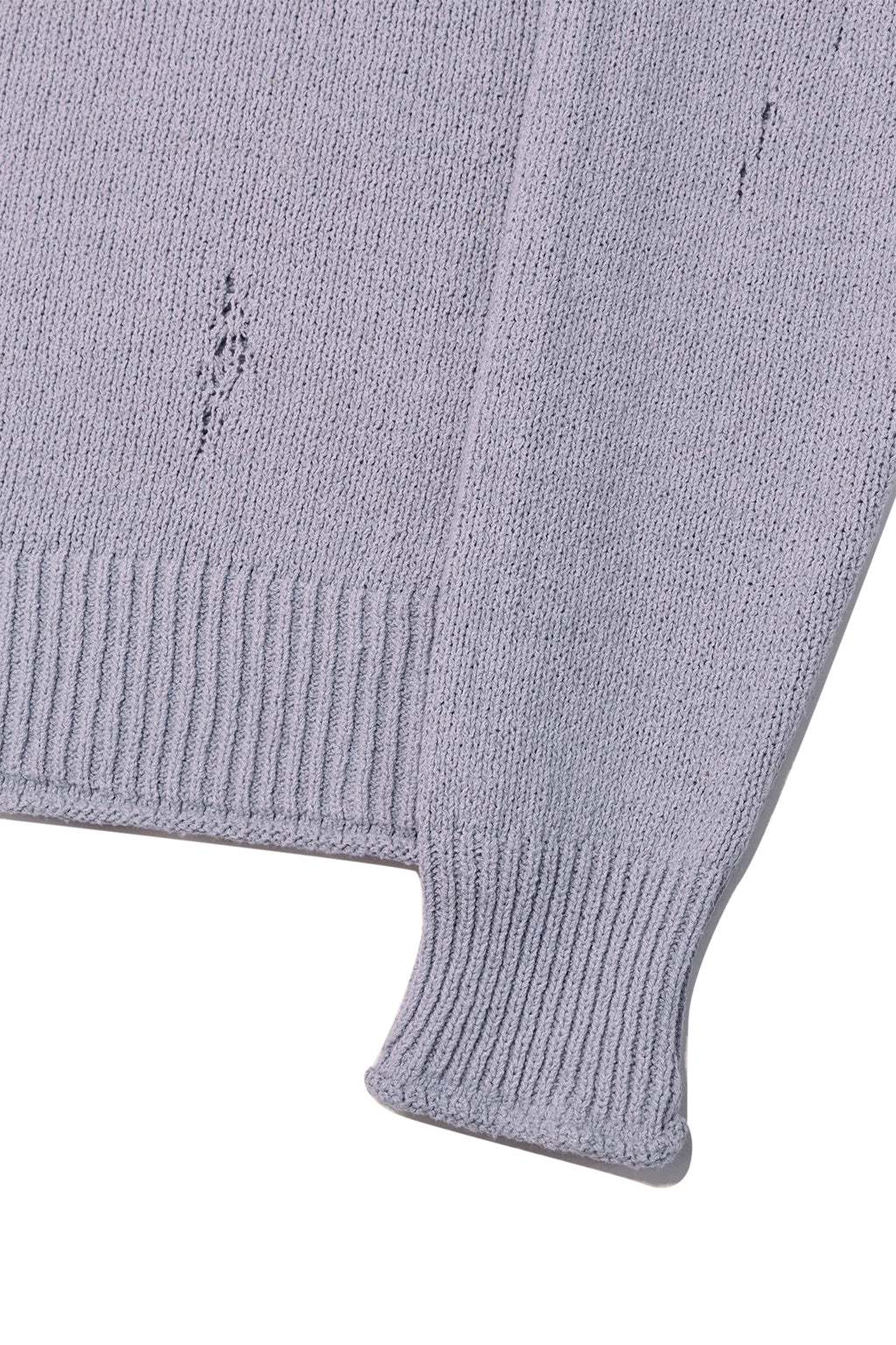 Matin Kim - Crack Logo Vintage Knit Pullover (Lilac) product image 4 | TRAB K-Fashion Australia