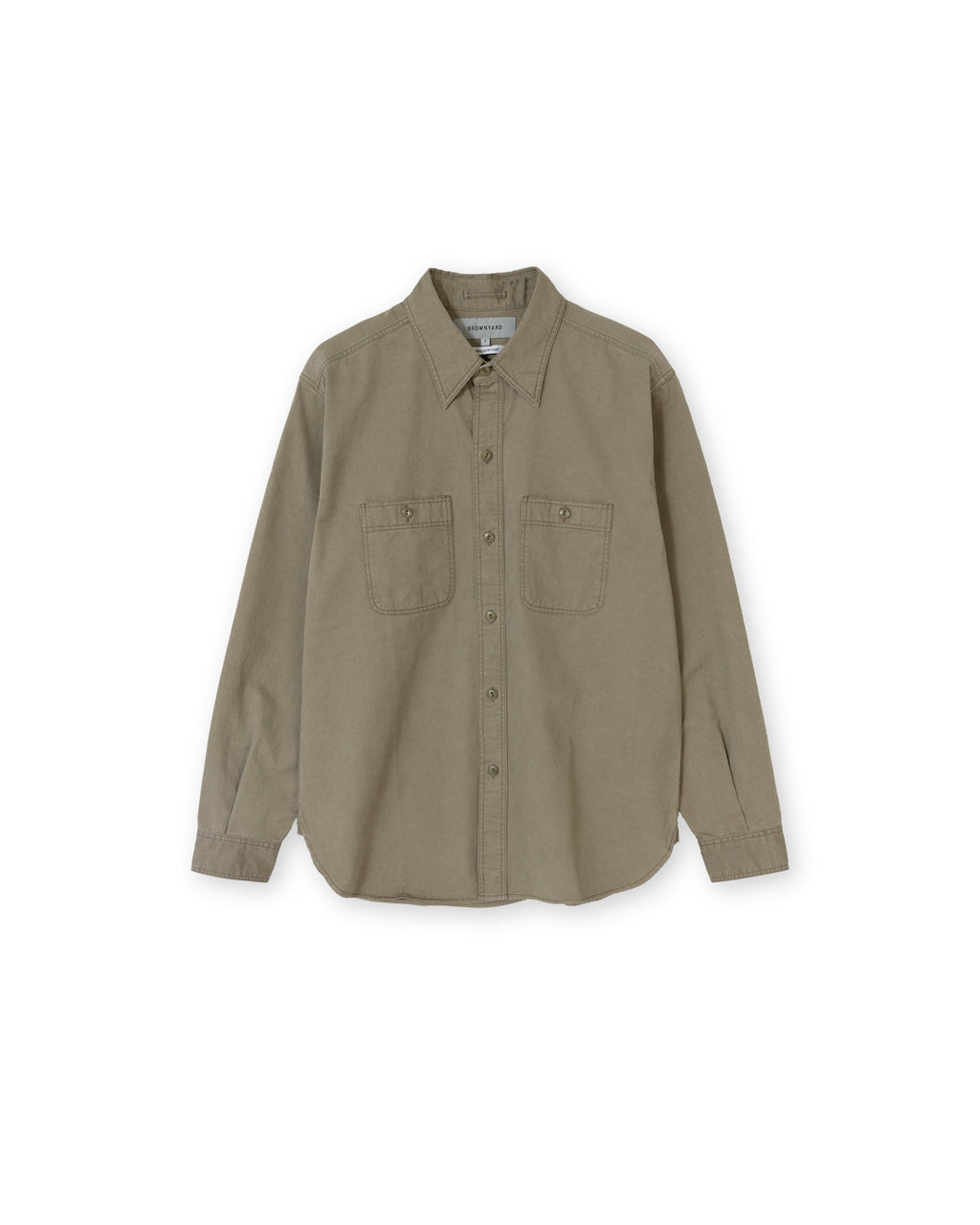 Brownyard - Washed Work Shirt (Dark Beige) product image 6 | TRAB K-Fashion Australia