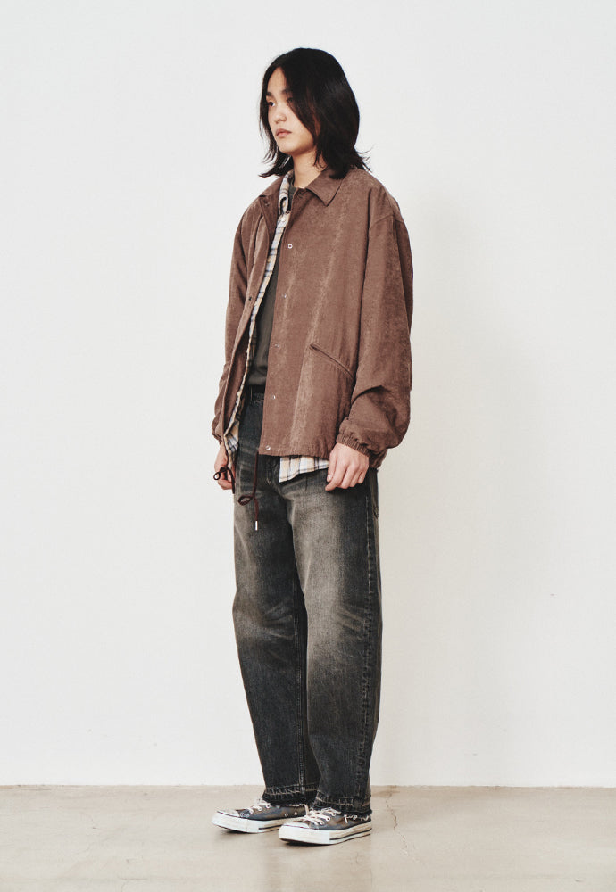 Art if acts - Vintage Cupra Coach Jacket (Dark Wine) product image 2 | TRAB K-Fashion Australia