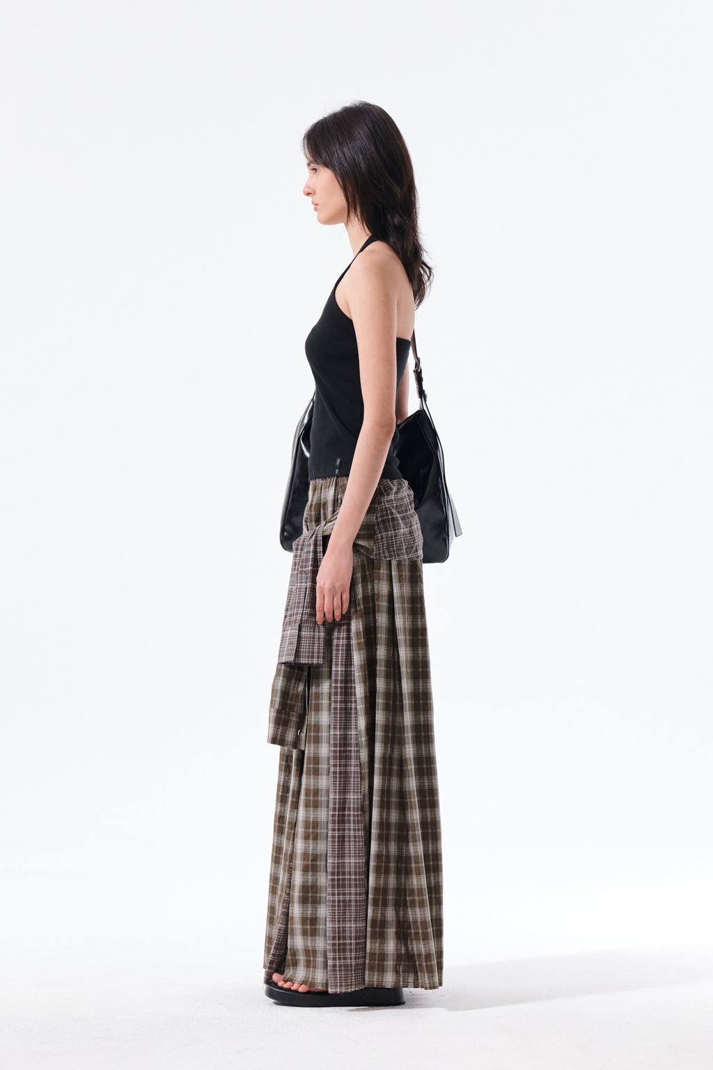 Matin Kim - Label Detail Halter Tank Top (Black) product image 6 | TRAB K-Fashion Australia