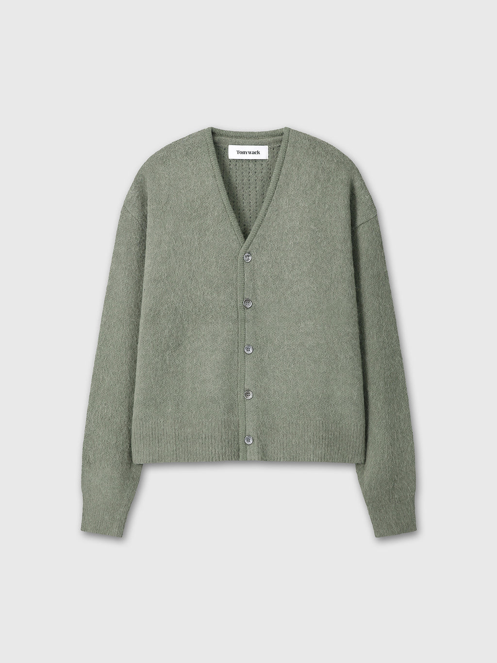 Tonywack - Brushed Alpaca-Blend Cardigan (Sage Green) product image 9 | TRAB K-Fashion Australia