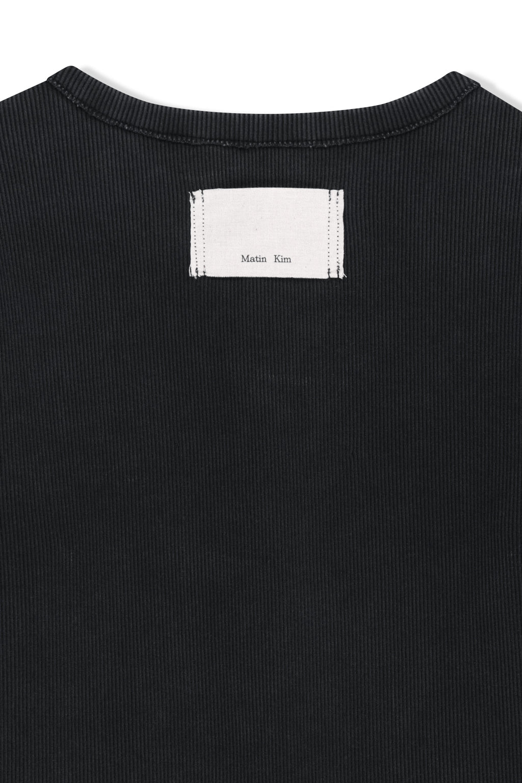 Matin Kim - Washed Rib Button Detail Top (Charcoal) product image 7 | TRAB K-Fashion Australia