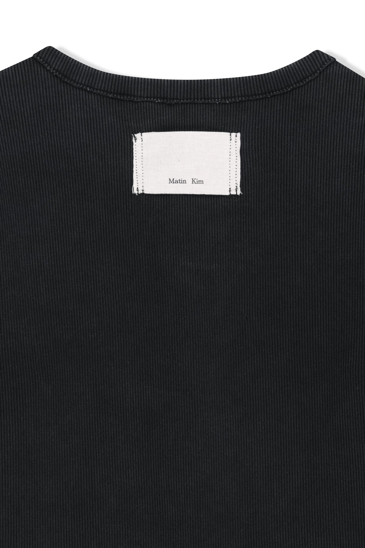 Matin Kim - Washed Rib Button Detail Top (Charcoal) product image 7 | TRAB K-Fashion Australia