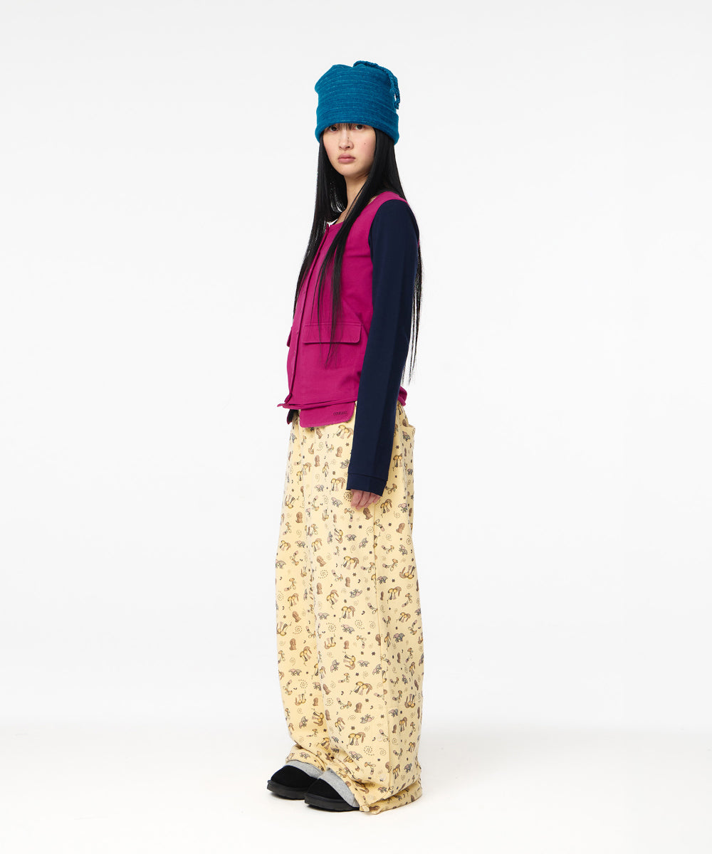 Coyseio - Button-Up Deep Neck Cardigan (Magenta) product image 9 | TRAB K-Fashion Australia
