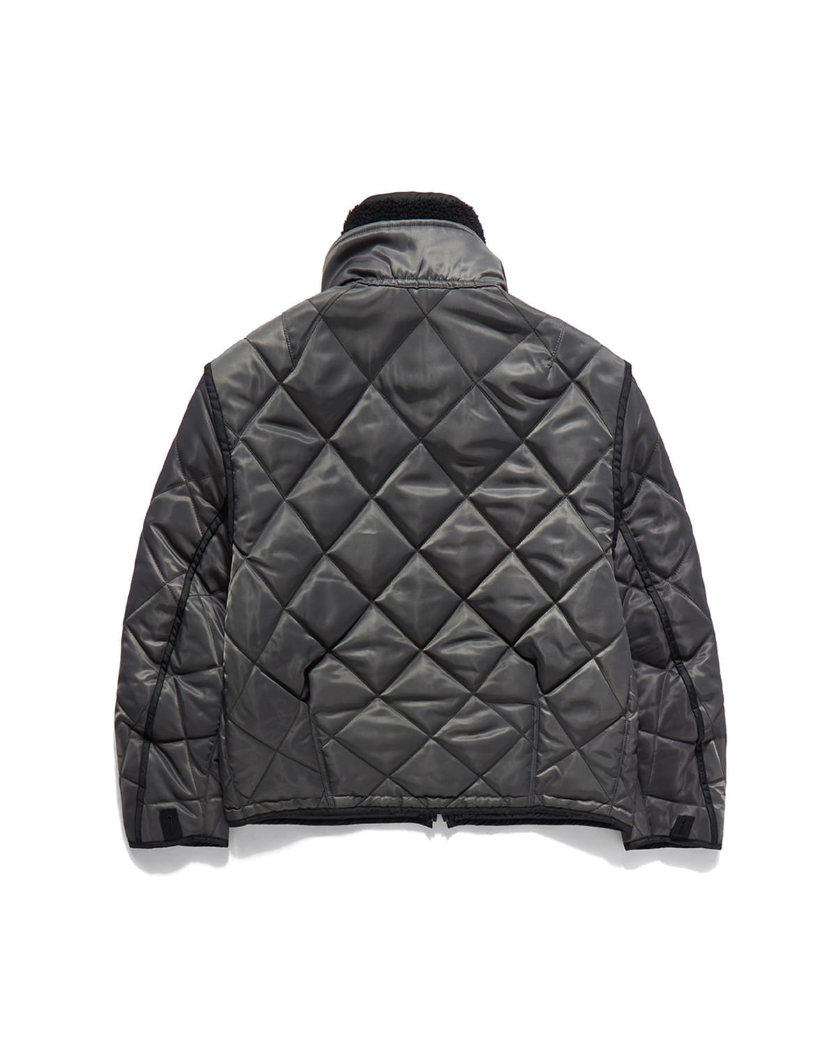 Eastlogue - Alpine Layered Quilted Jumper (Charcoal) product image 2 | TRAB K-Fashion Australia