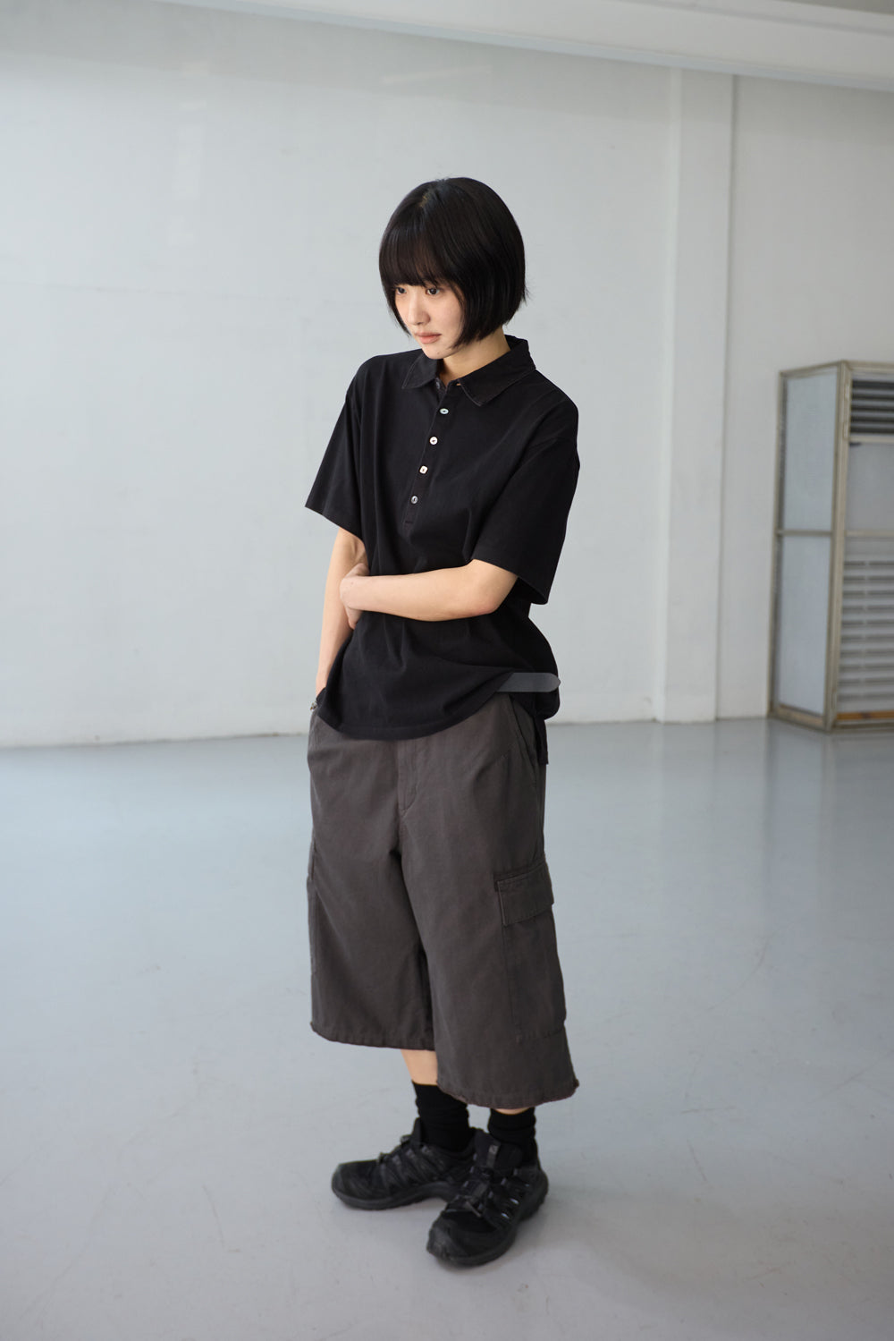 Hatchingroom - Twinkle Cargo Shorts Mud (Brown) product image 10 | TRAB K-Fashion Australia