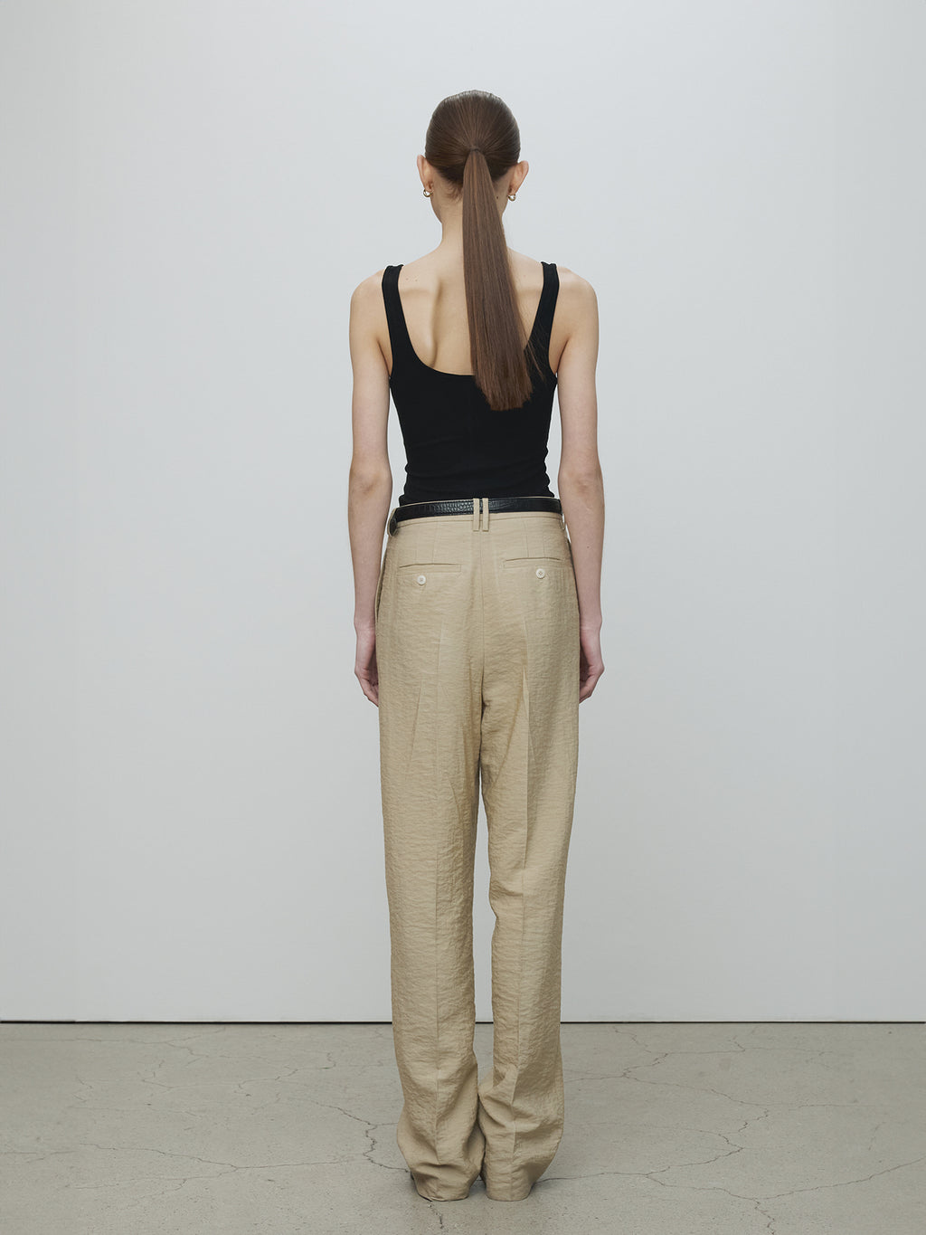 Tonywack - Tencel U-Neck Sleeveless (Black) product image 3 | TRAB K-Fashion Australia
