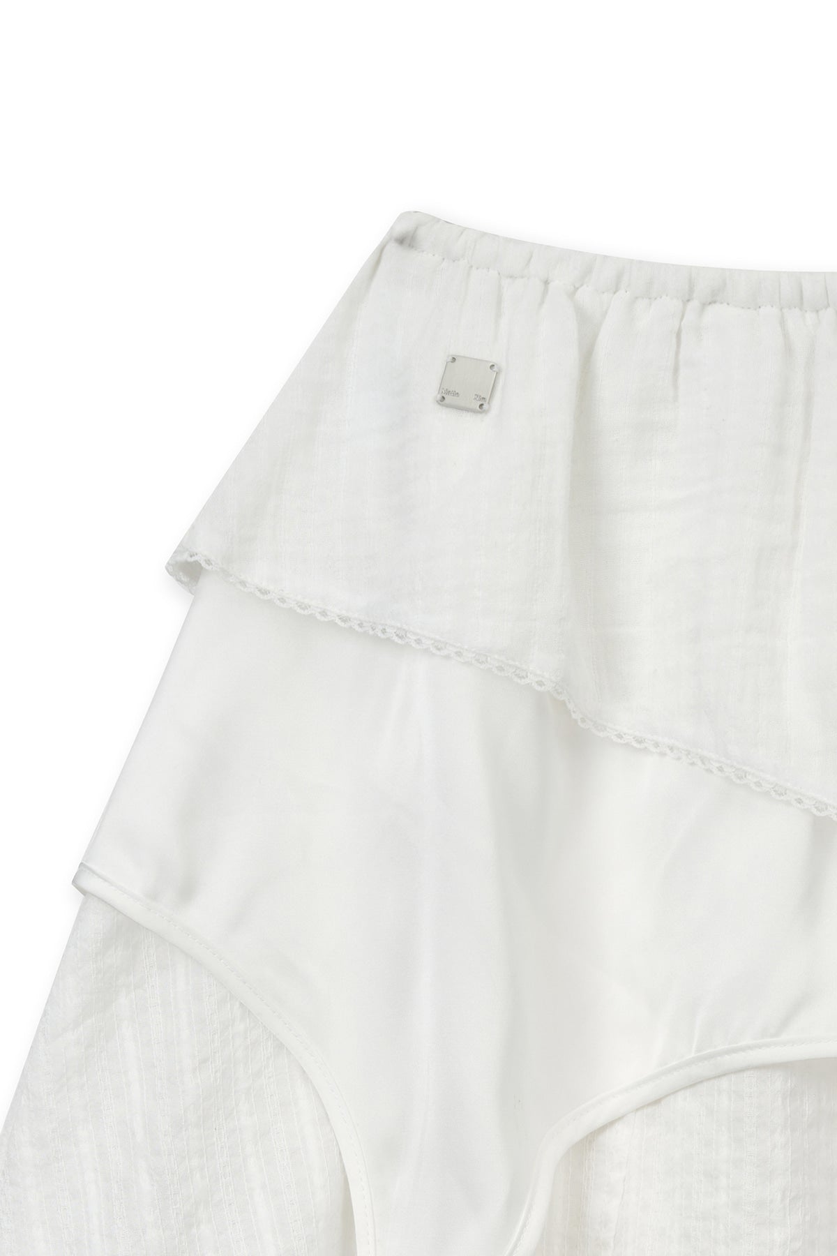 Matin Kim - Multi Panel Layered Skirt (White) product image 3 | TRAB K-Fashion Australia