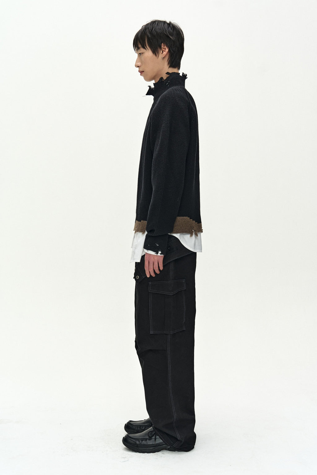 Andersson Bell - Locha Turtle-Neck Sweater (Black) product image 4 | TRAB K-Fashion Australia