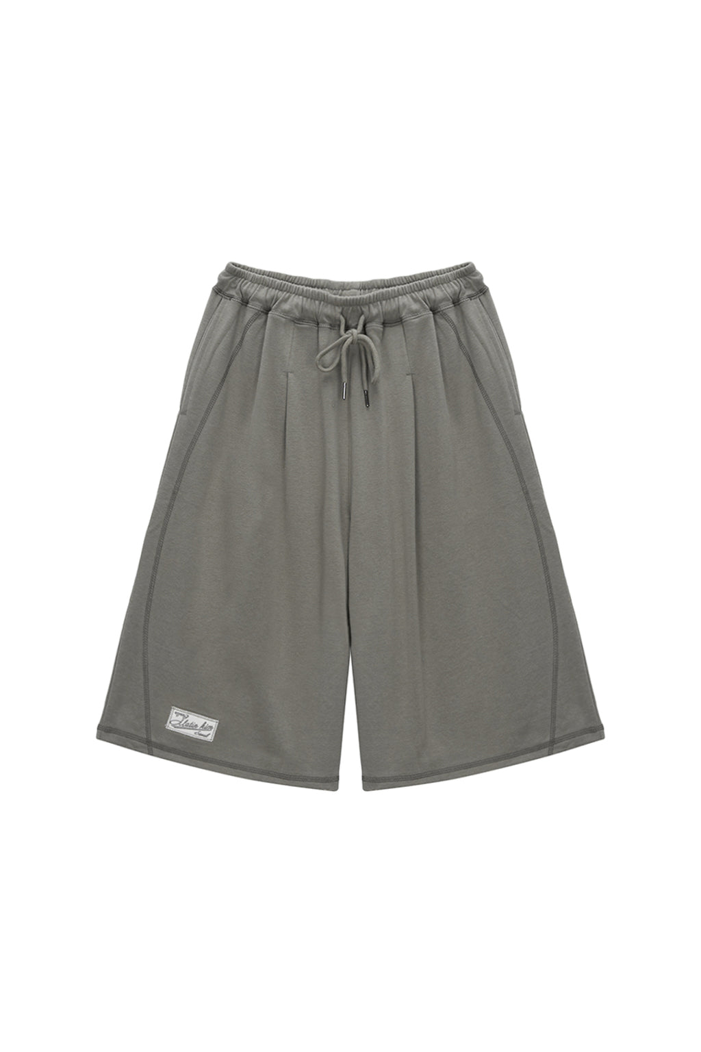 Matin Kim - Stitch Label Half Sweatshorts (Charcoal) product image 6 | TRAB K-Fashion Australia