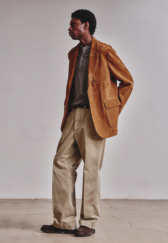 Art if acts - Goat Suede Blazer (Cognac) product image 5 | TRAB K-Fashion Australia