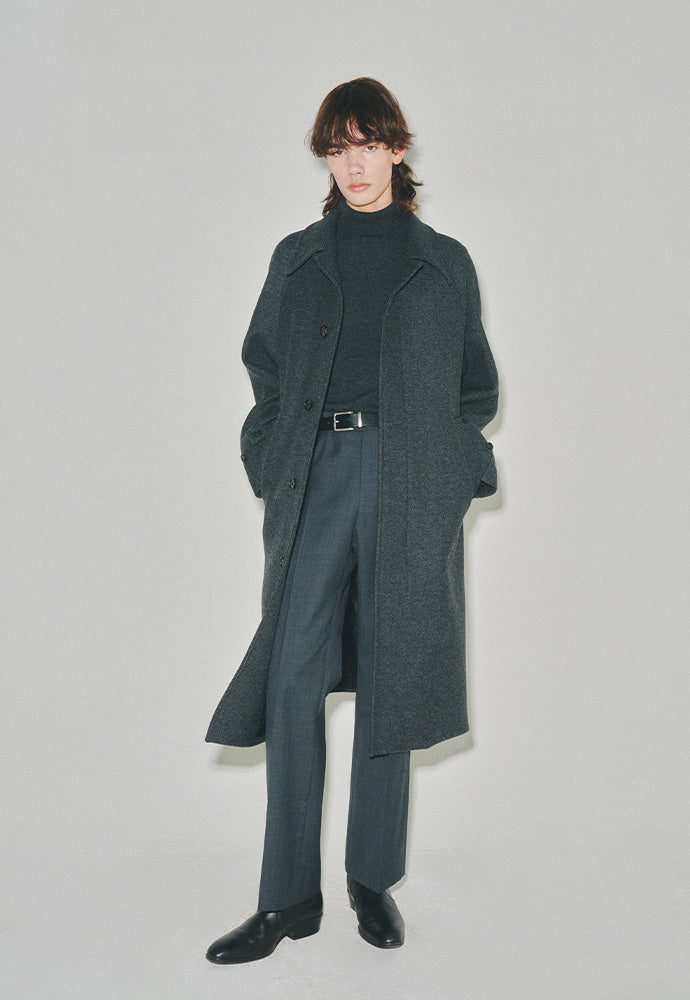 Tonywack - Brushed Wool Mac Over Coat (Twill Grey) product image 3 | TRAB K-Fashion Australia