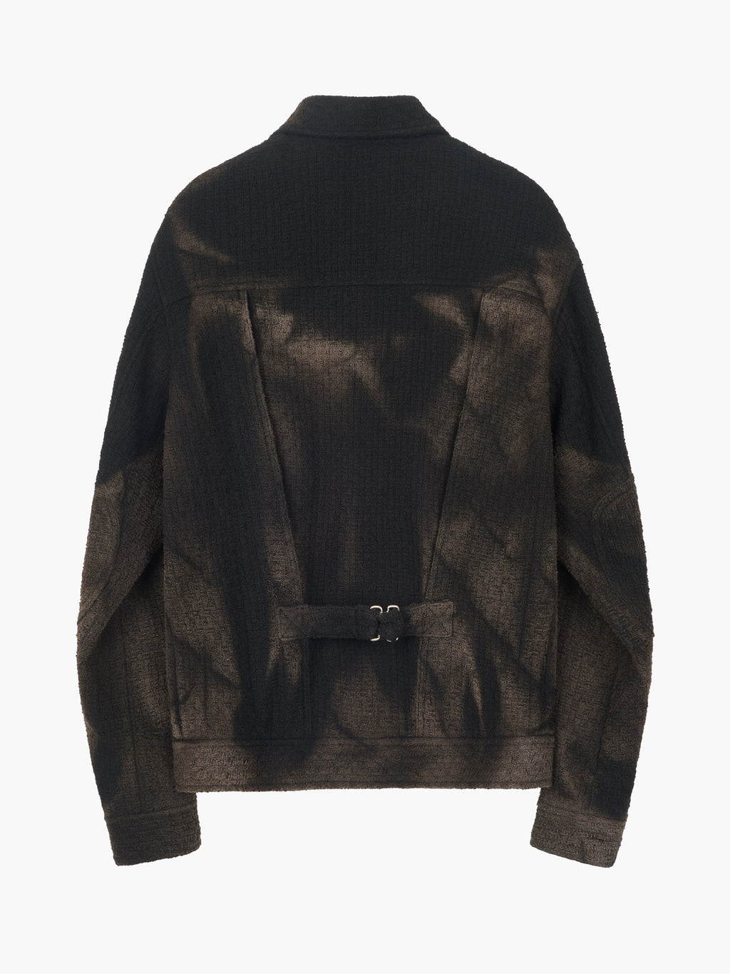 Jiyong Kim - Sun-Bleached Tweed Trucker Jacket (Black) product image 10 | TRAB K-Fashion Australia