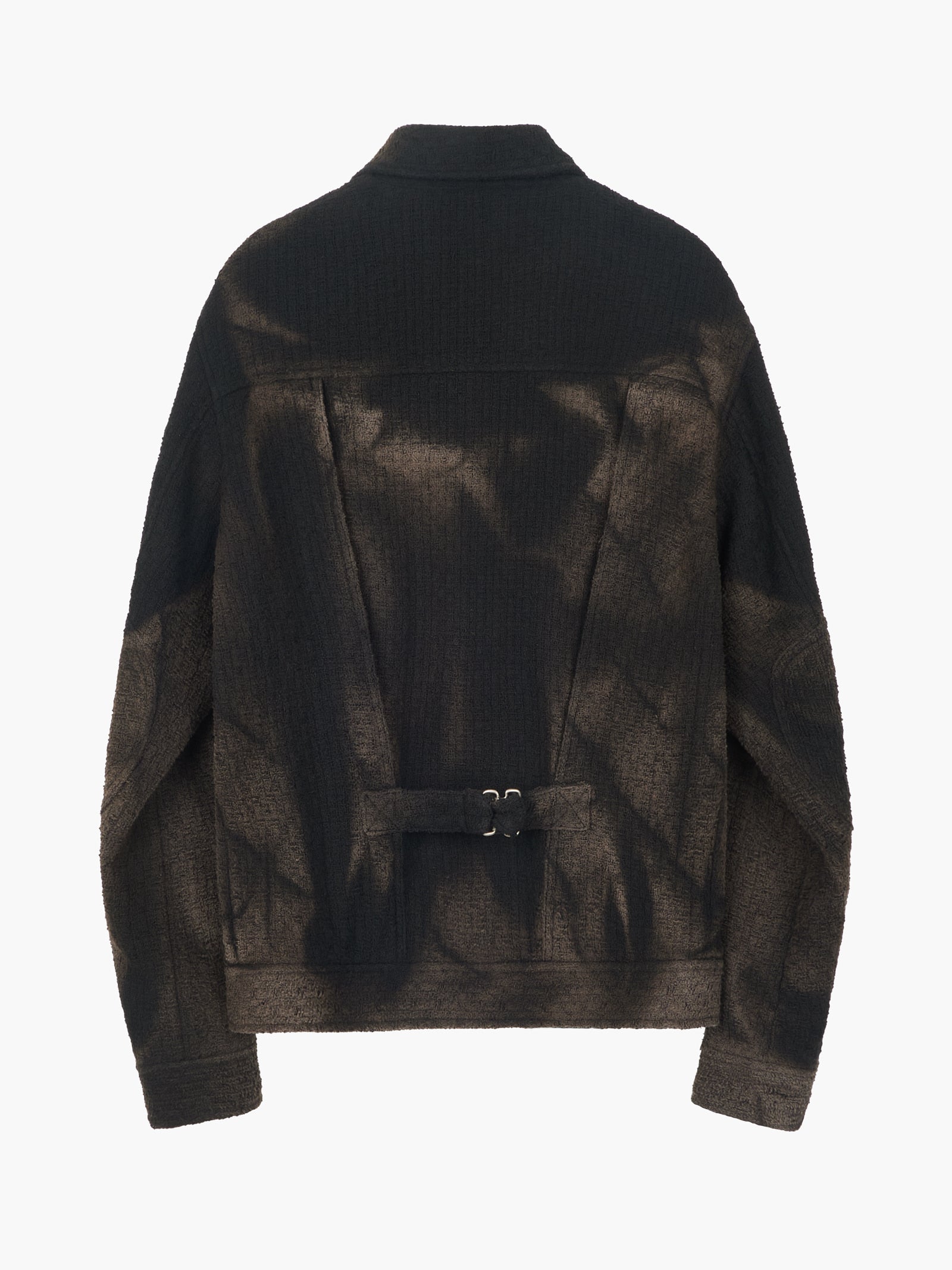 Jiyong Kim - Sun-Bleached Tweed Trucker Jacket (Black) product image 10 | TRAB K-Fashion Australia