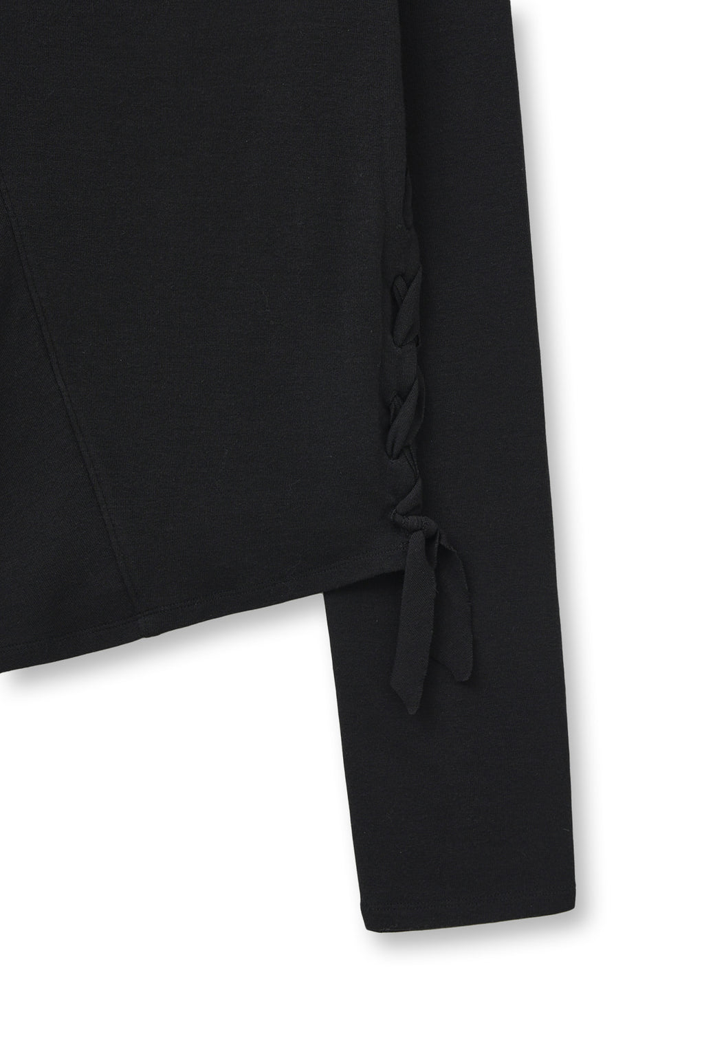 Matin Kim - Weaving Long Sleeve Top (Black) product image 5 | TRAB K-Fashion Australia