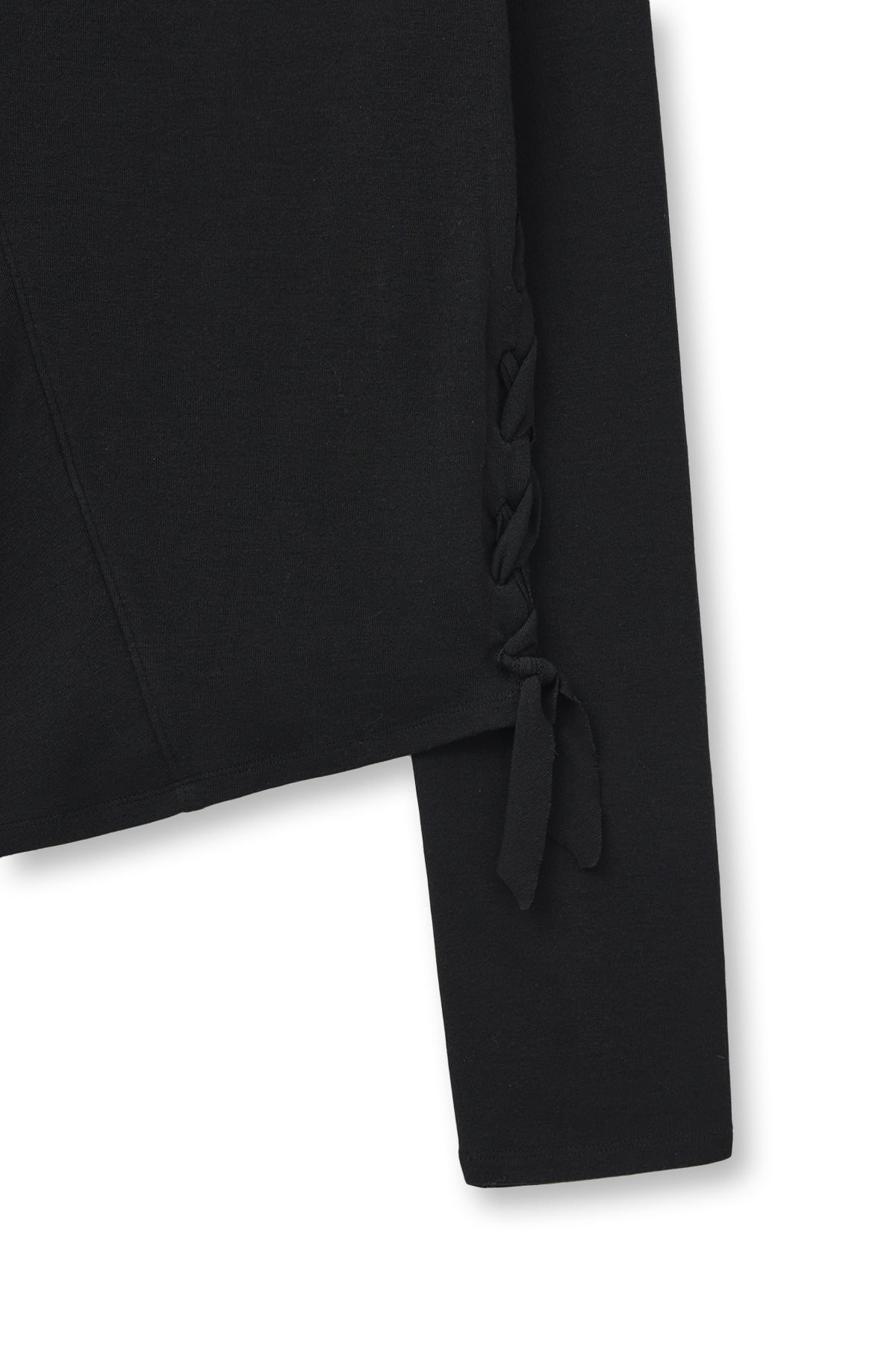 Matin Kim - Weaving Long Sleeve Top (Black) product image 5 | TRAB K-Fashion Australia