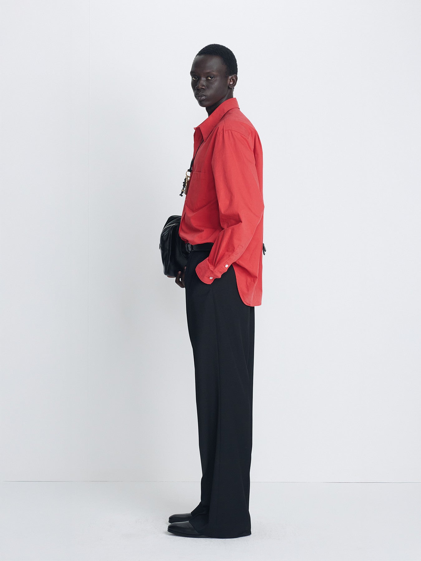 Tonywack - Washed Cotton Essential Shirt (Red) product image 2 | TRAB K-Fashion Australia
