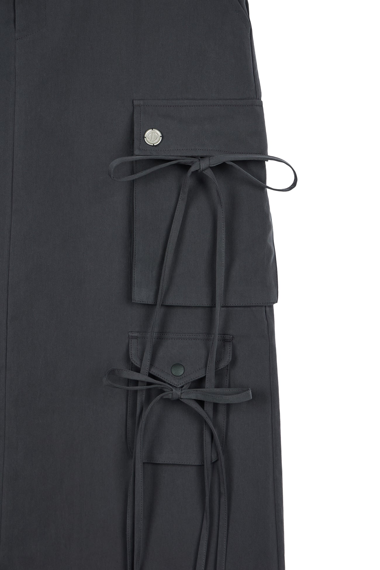 Deinet - String Point Cargo Skirt (Charcoal) product image 11 | TRAB K-Fashion Australia