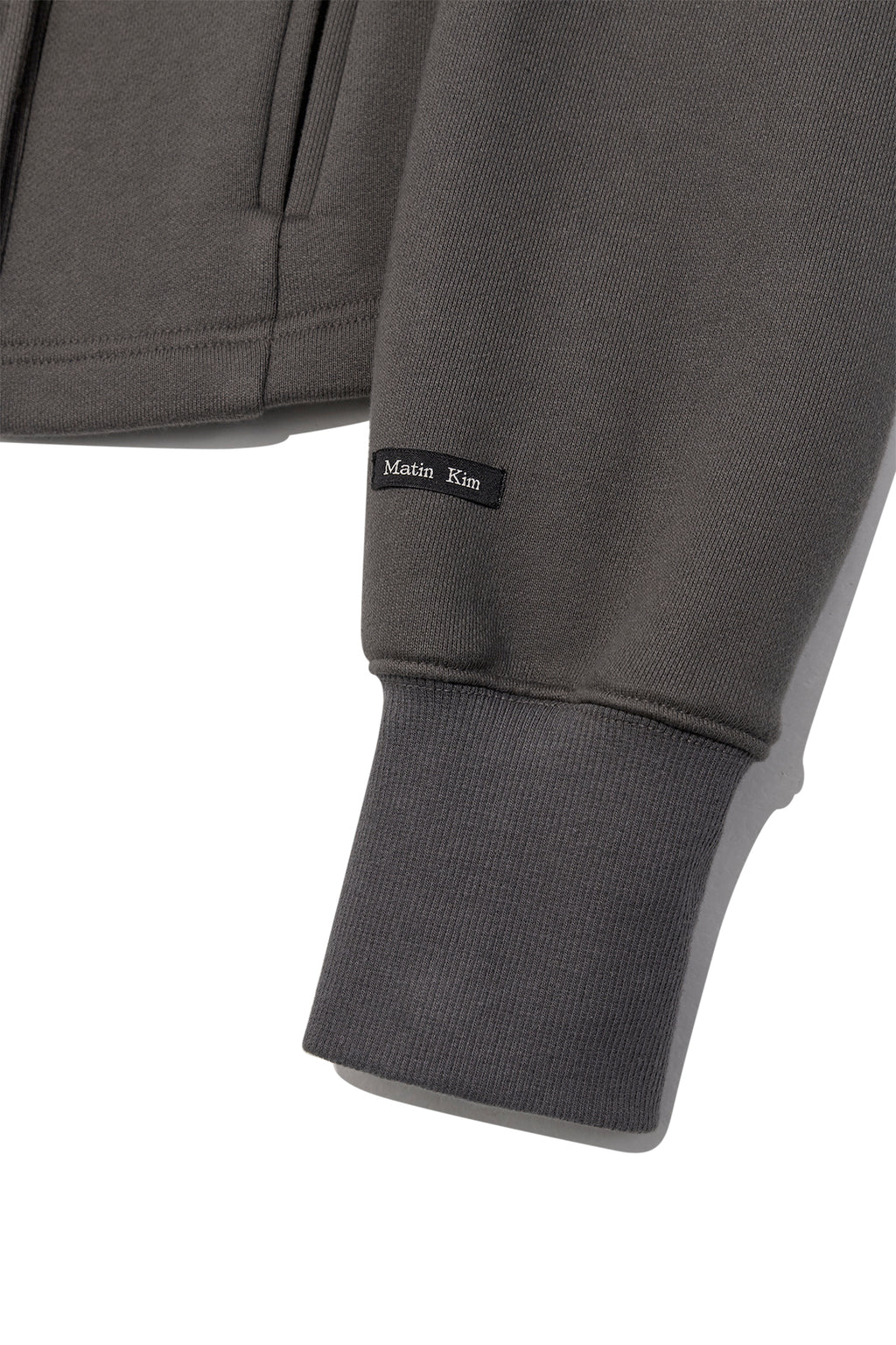 Matin Kim - High Neck Balloon Button Cardigan (Charcoal) product image 5 | TRAB K-Fashion Australia