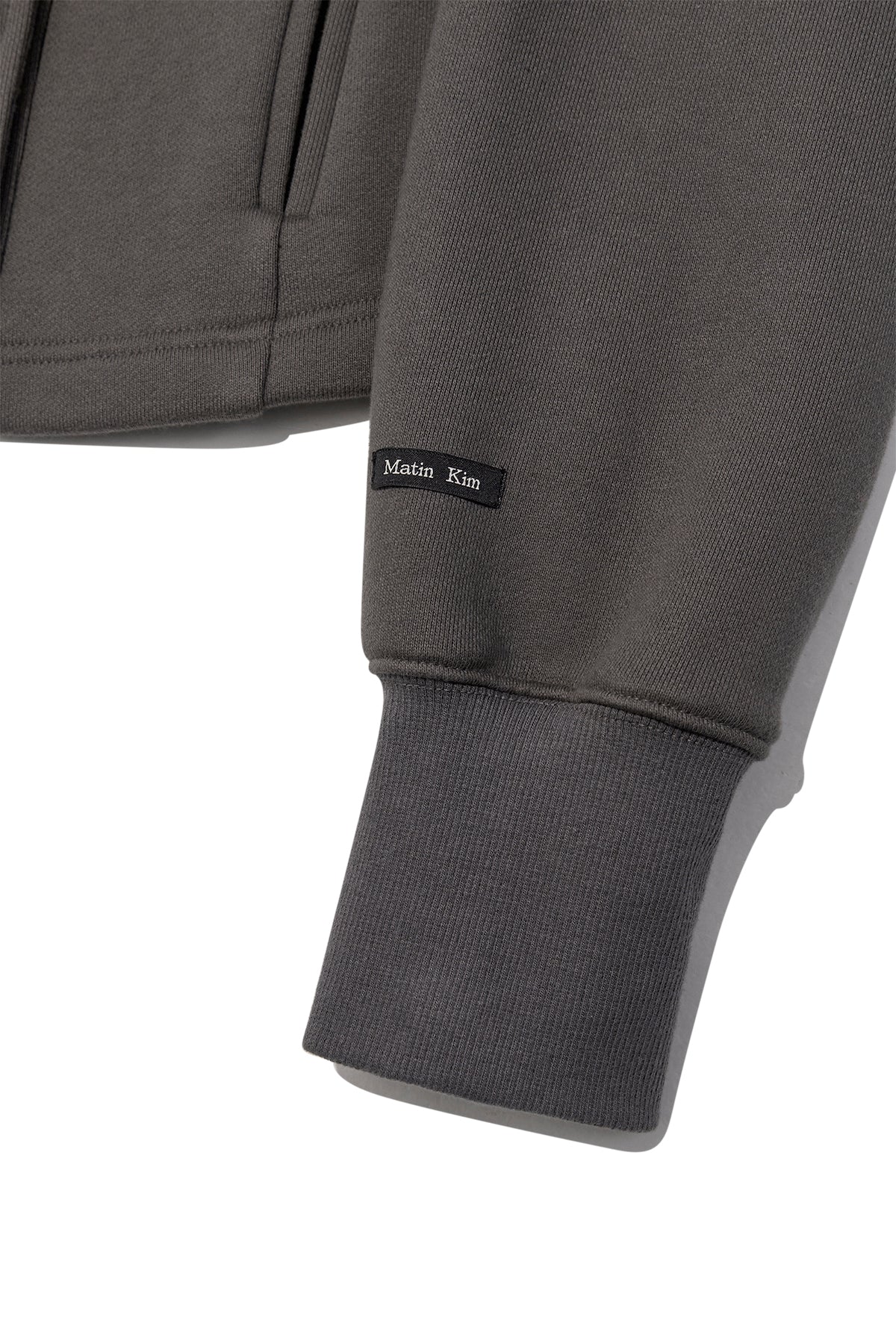 Matin Kim - High Neck Balloon Button Cardigan (Charcoal) product image 5 | TRAB K-Fashion Australia