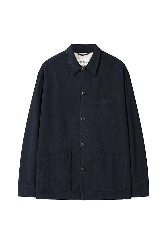 Art if acts - SILK NEP Work Jacket_Japanese Fabric (Deep Navy) product image 8 | TRAB K-Fashion Australia