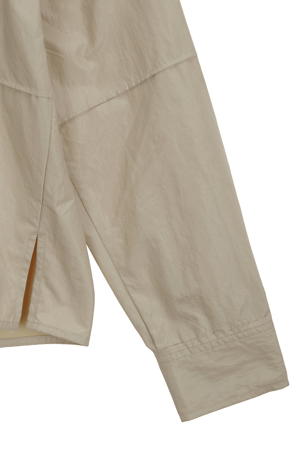 Matin Kim - Deconstruction Crinkle Shirt (Beige) product image 4 | TRAB K-Fashion Australia