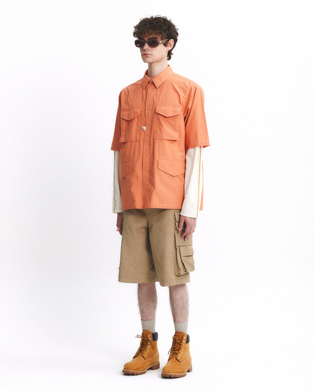 Eastlogue - M-65 Half Shirts (Orange) product image 4 | TRAB K-Fashion Australia
