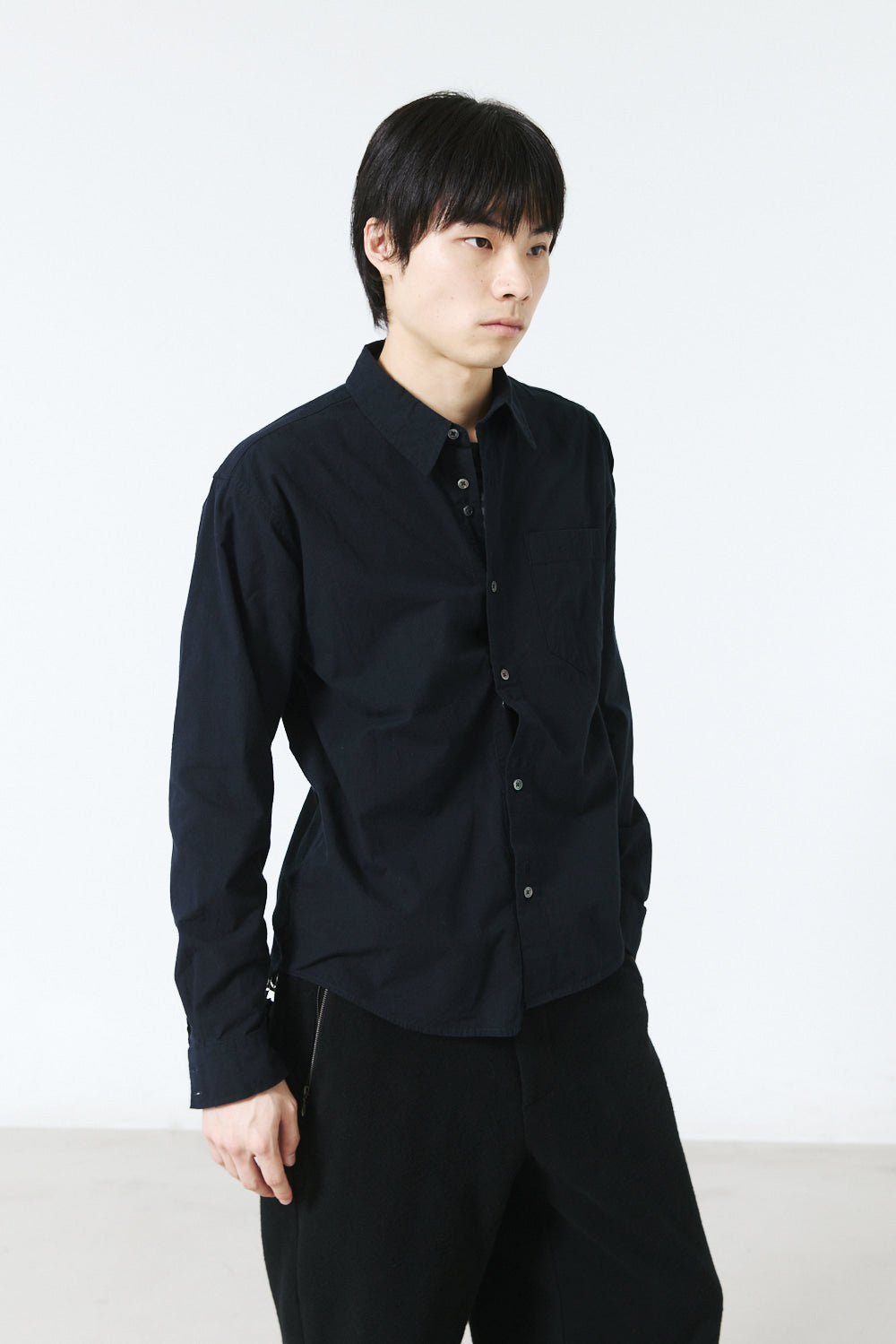 Hatchingroom - Rana Shirt Silk Nep (Black) product image 13 | TRAB K-Fashion Australia