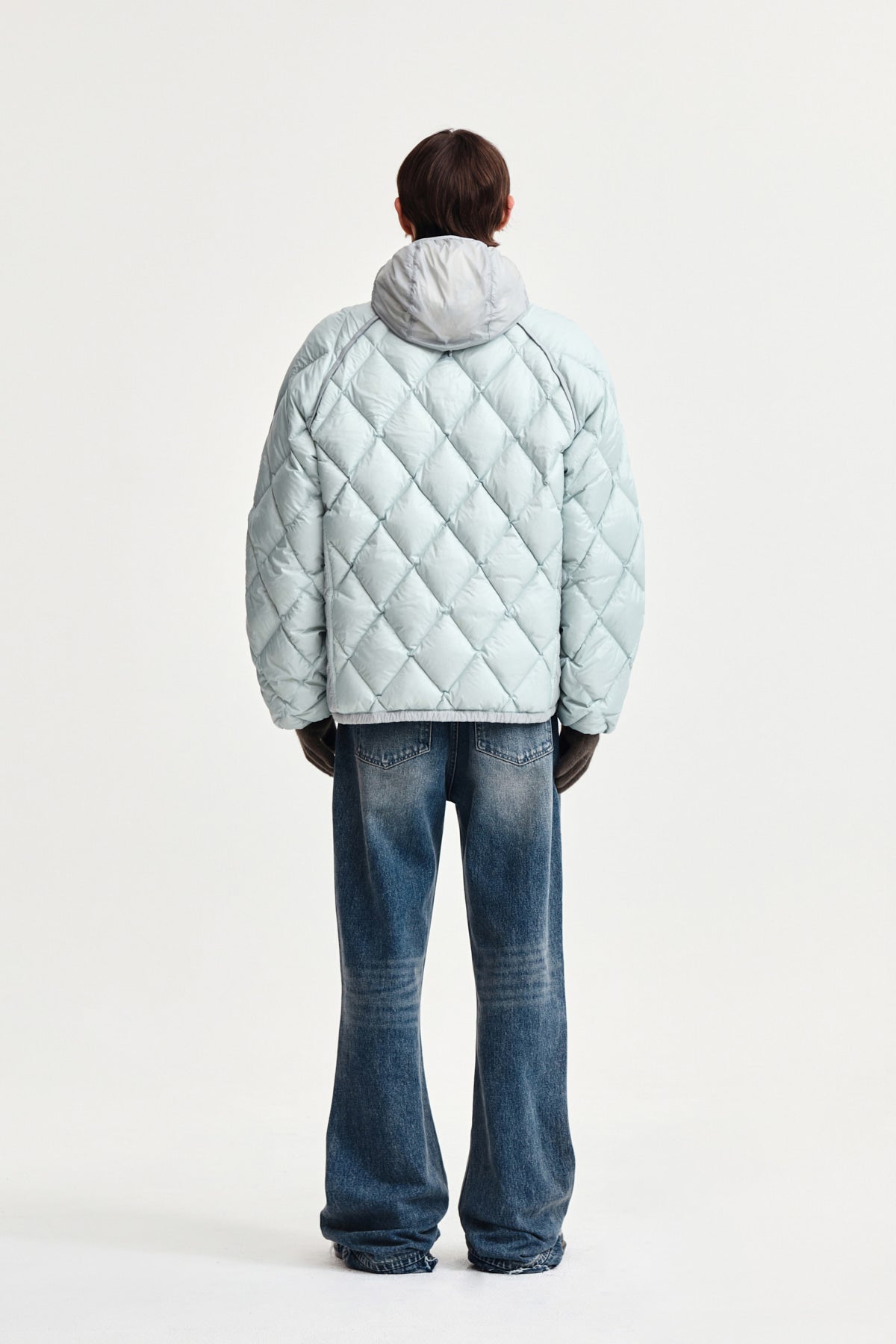 Matin Kim - Quilting Hoody Lightweight Jumper (down Blended) (Mint) product image 12 | TRAB K-Fashion Australia