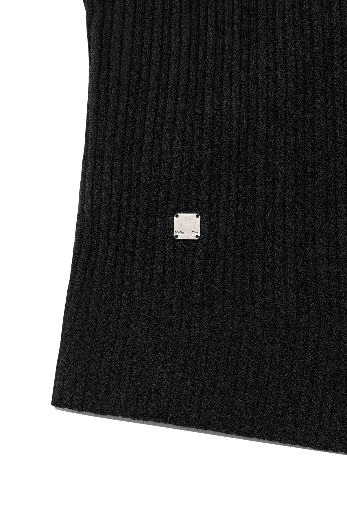 Matin Kim - Wrap Sleeveless Knit Hoody Top (Black) product image 4 | TRAB K-Fashion Australia
