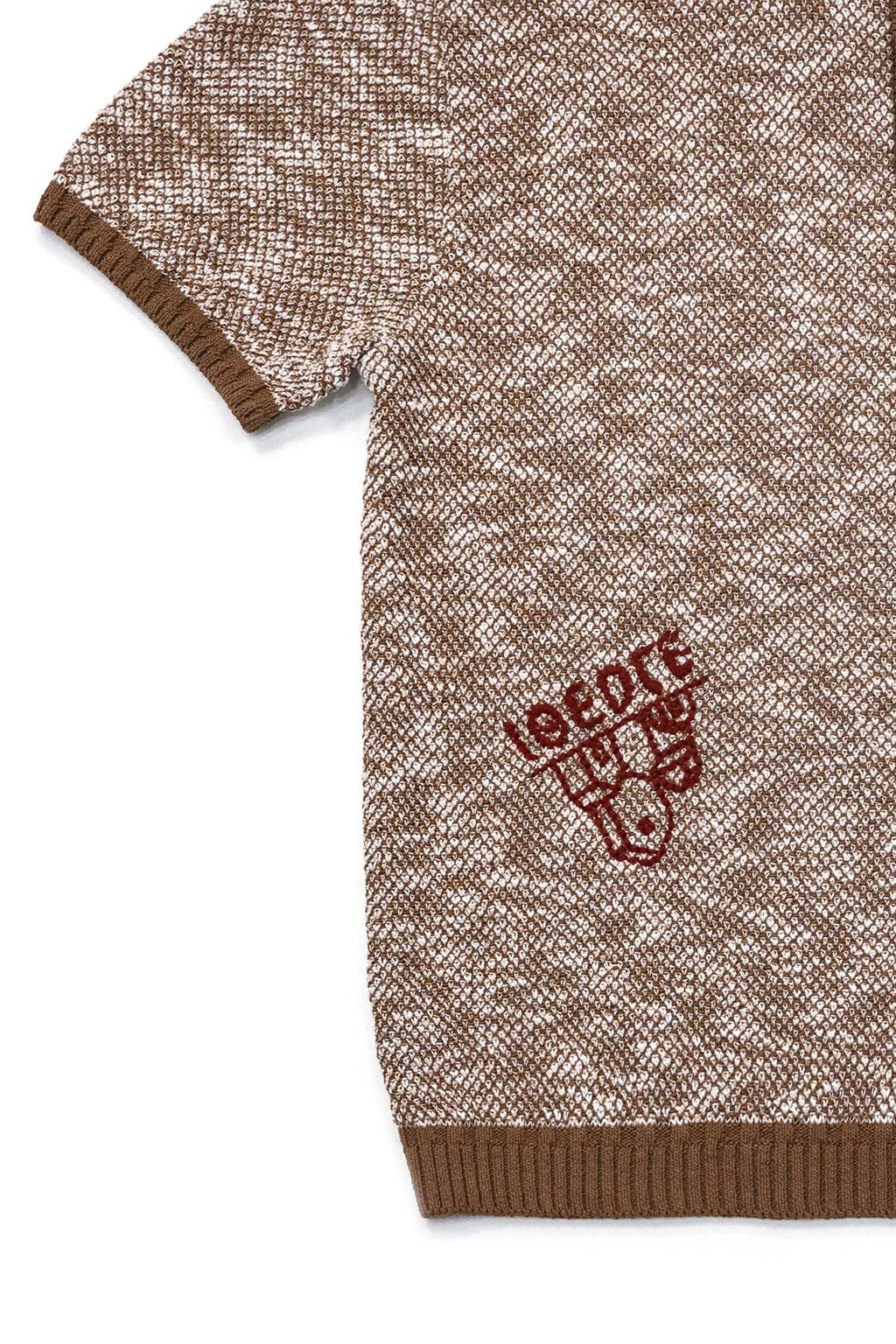 Ioedle - Lake Reflection Collar Short Sleeve Knit (Brown) product image 5 | TRAB K-Fashion Australia