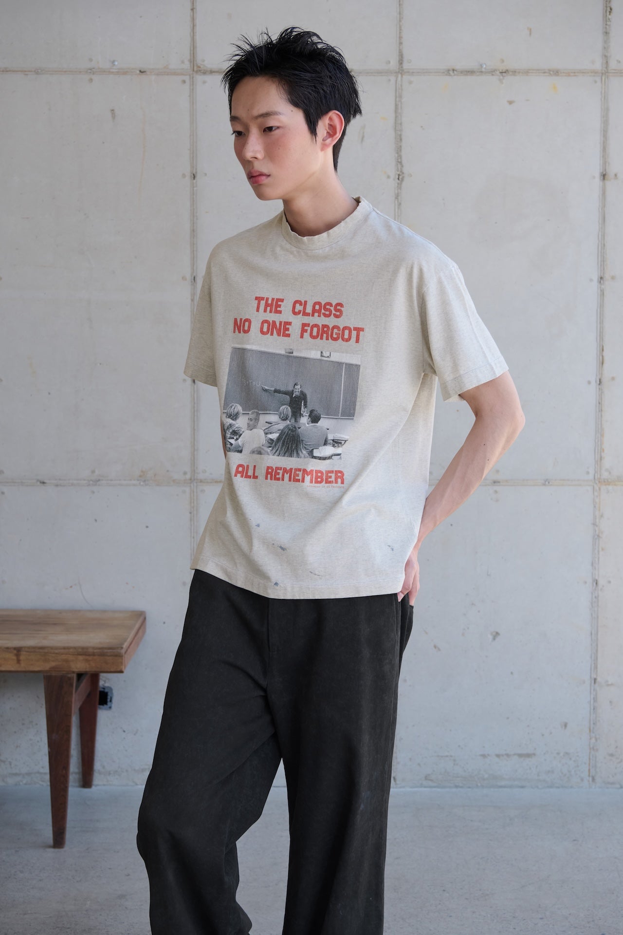 STU - The Class T-shirt (Melange Grey) product image 4 | TRAB K-Fashion Australia