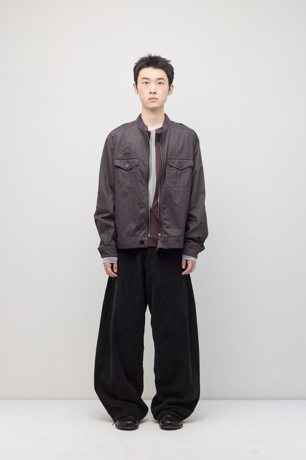 Hatchingroom - Police Jacket (Purple Charcoal) product image 3 | TRAB K-Fashion Australia