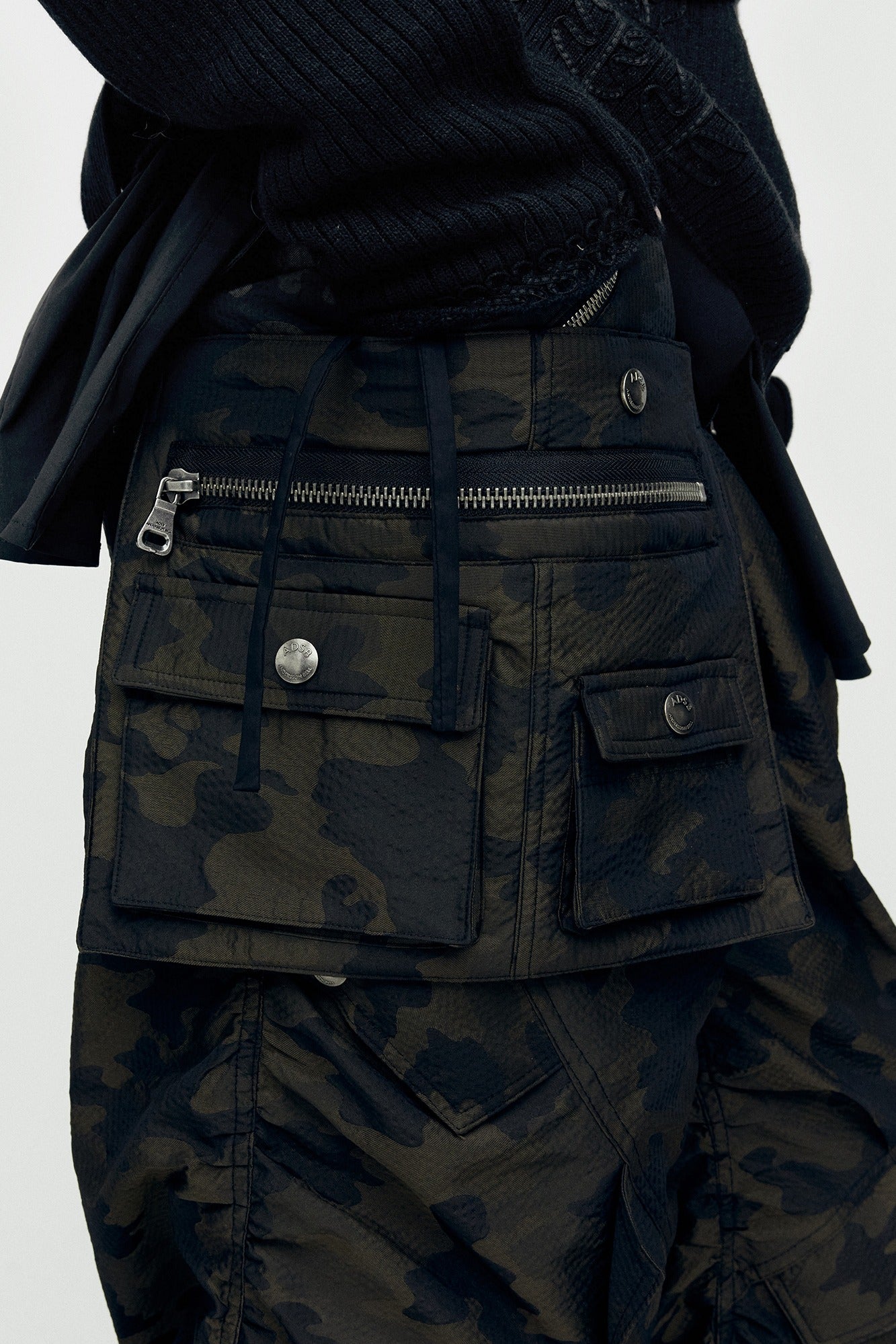 Andersson Bell - 3way Camouflage Pocket Bag (Green) product image 1 | TRAB K-Fashion Australia