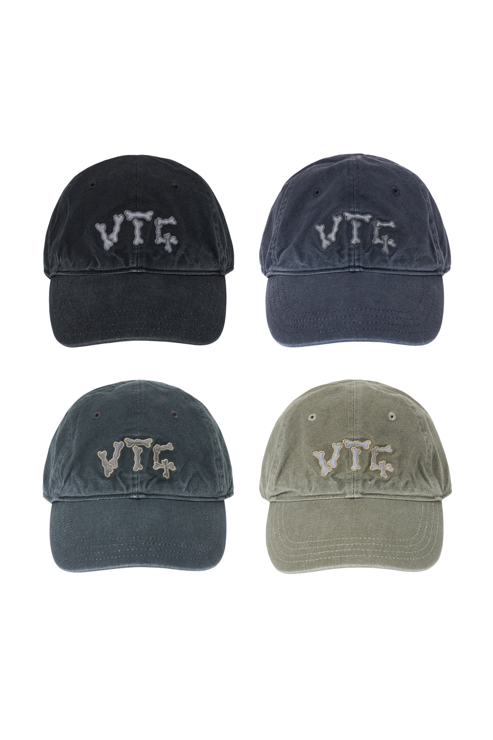 Hatchingroom - Bone VTG Cap Washed (Black) product image 5 | TRAB K-Fashion Australia