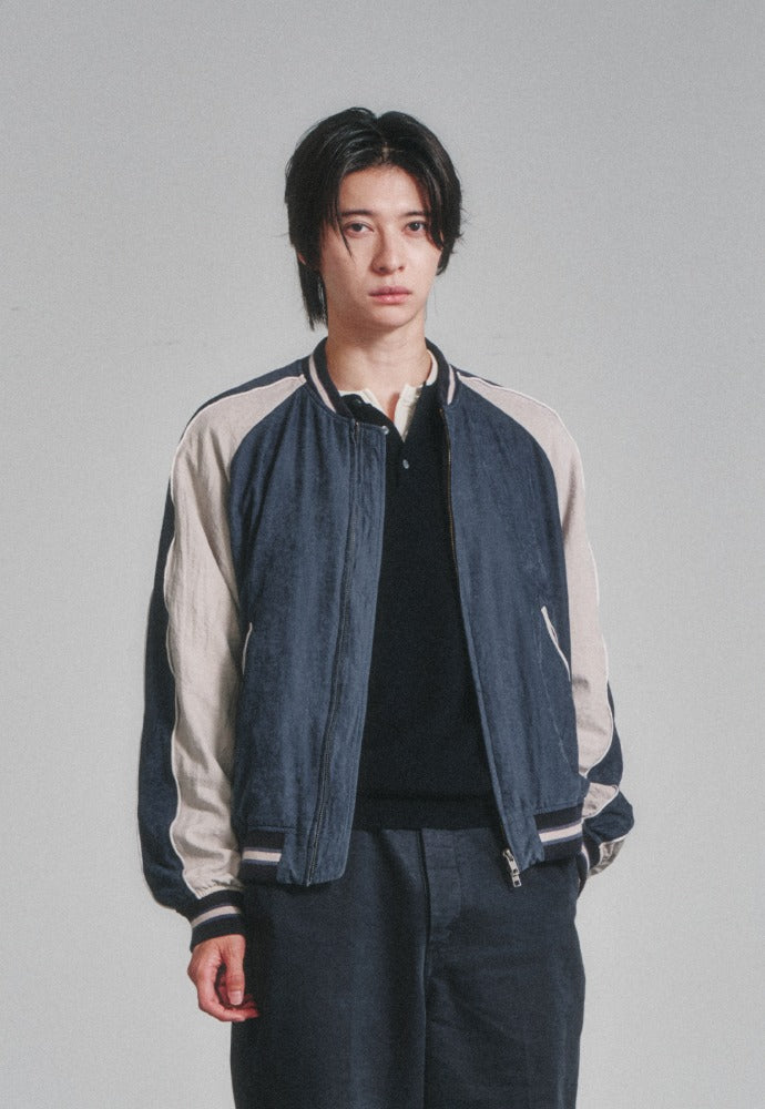 Art if acts - Vintage Souvenir Jacket (Navy/Stone) product image 1 | TRAB K-Fashion Australia