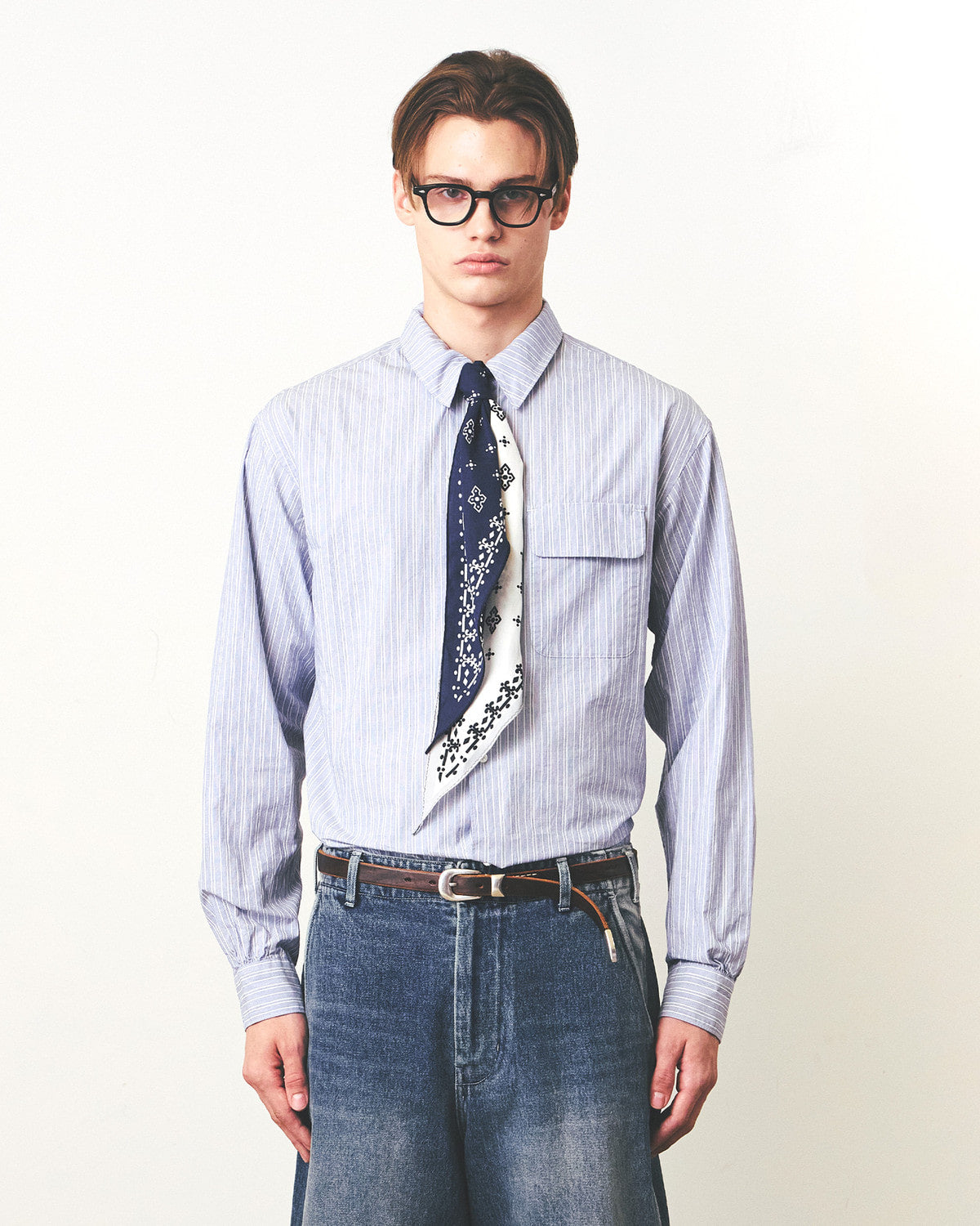 Eastlogue - Holiday Shirts (Blue Stripe) product image 2 | TRAB K-Fashion Australia