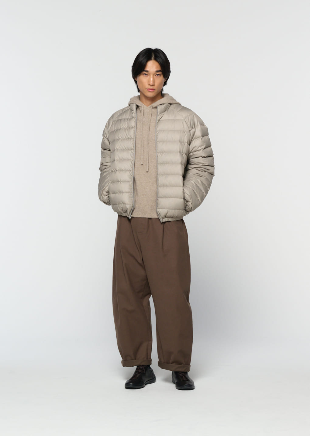 Amomento - cotton banding pants (Brown) product image 5 | TRAB K-Fashion Australia