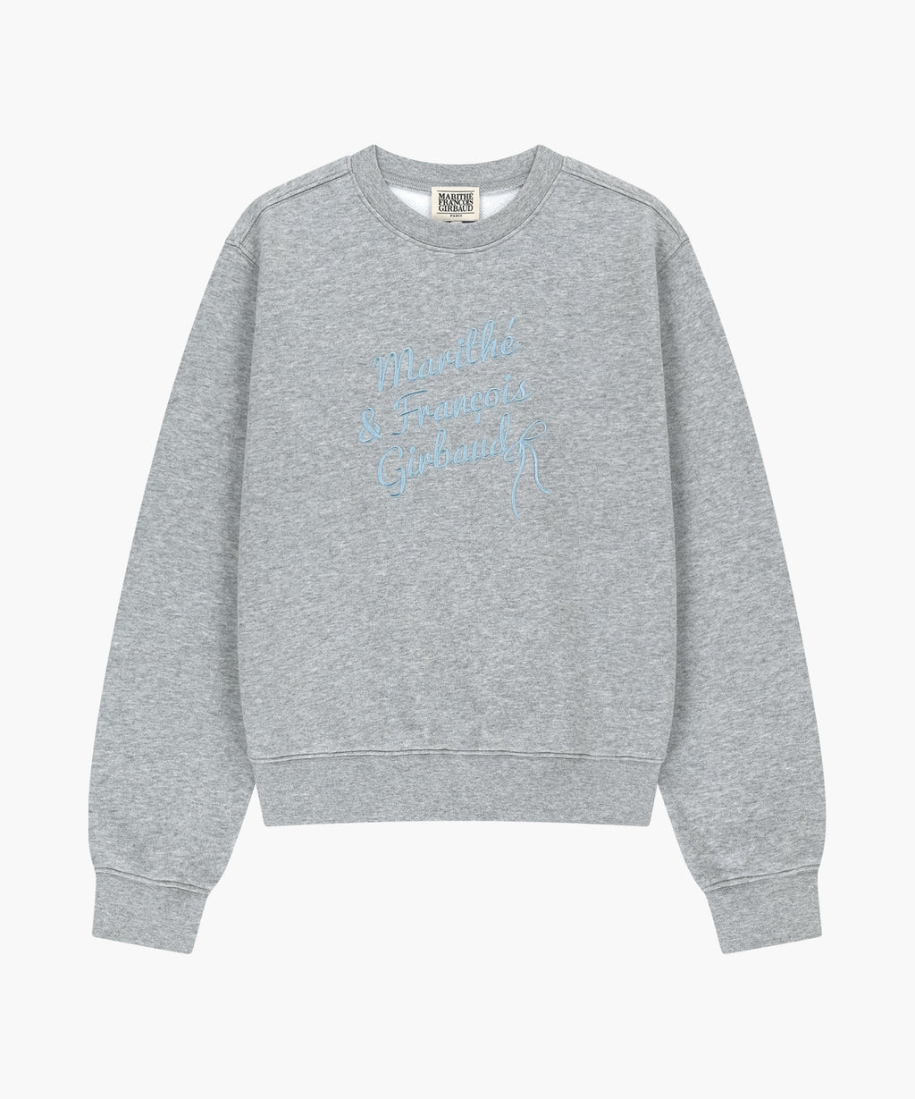 Marithe & Francois Girbaud - Ribbon Graphic Sweatshirt (brushed) (Heather Gray) product image 5 | TRAB K-Fashion Australia