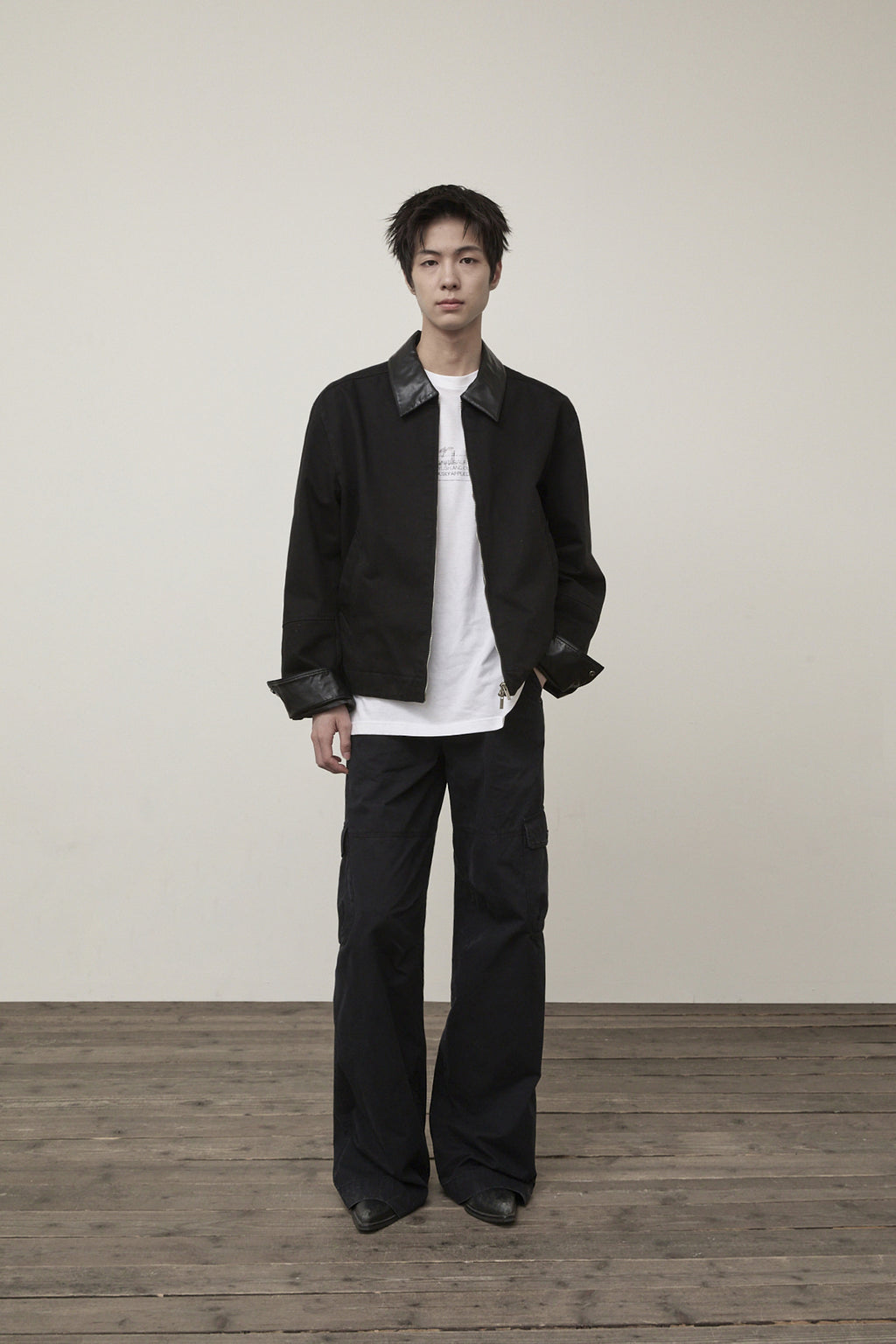 Matin Kim - Washed Wide Cargo Pants (Black) product image 9 | TRAB K-Fashion Australia